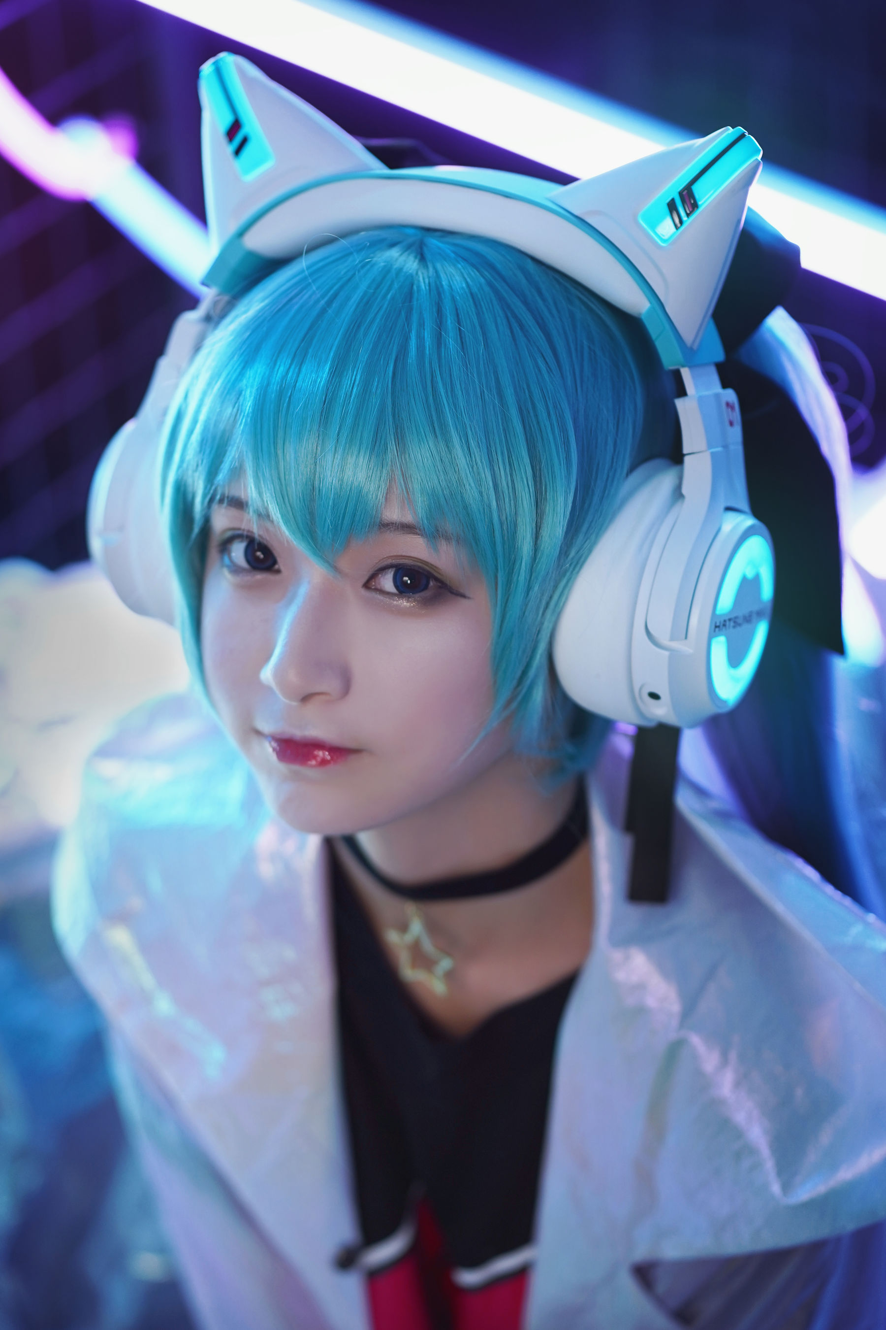 [Cosplay写真] 动漫博主铁板烧鬼舞w - 妖舞耳机miku