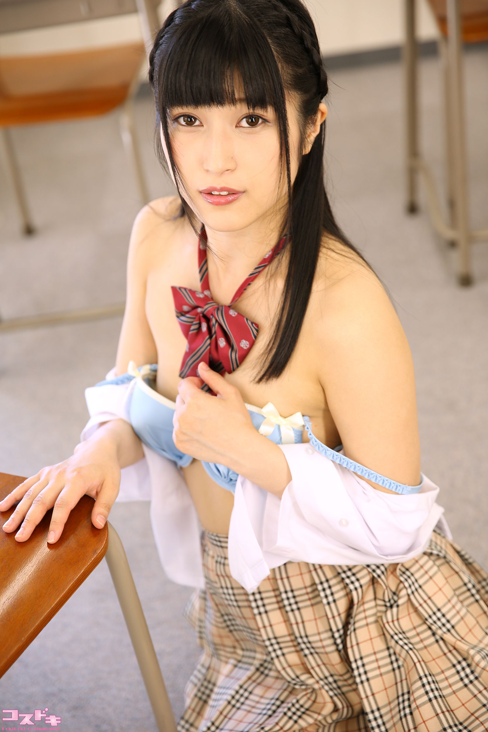 [Cosdoki] Aine Kagura 神楽アイネ kaguraaine_pic_seifuku1+2