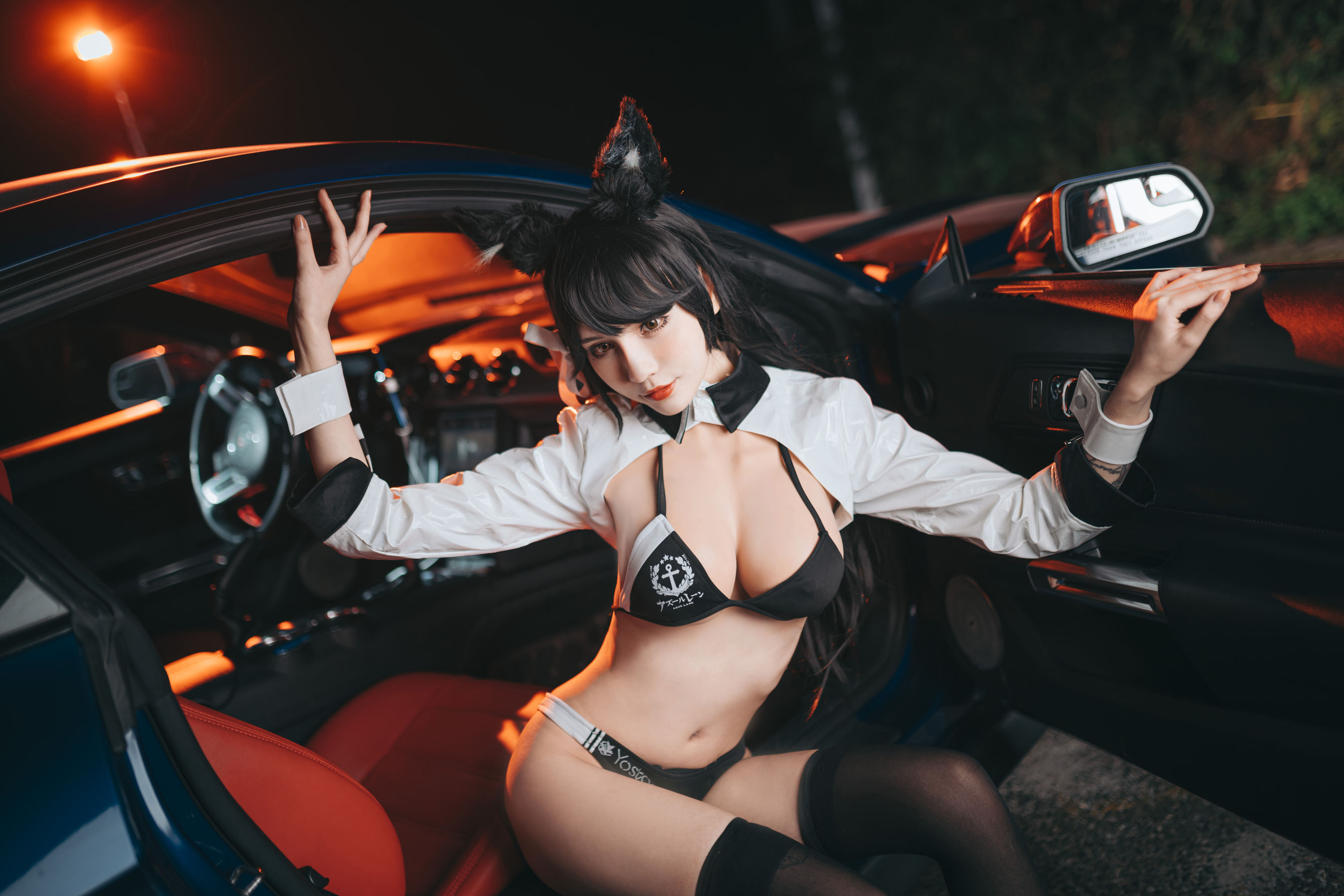 [Cosplay写真] 动漫博主一只冉呐 - 爱宕赛车