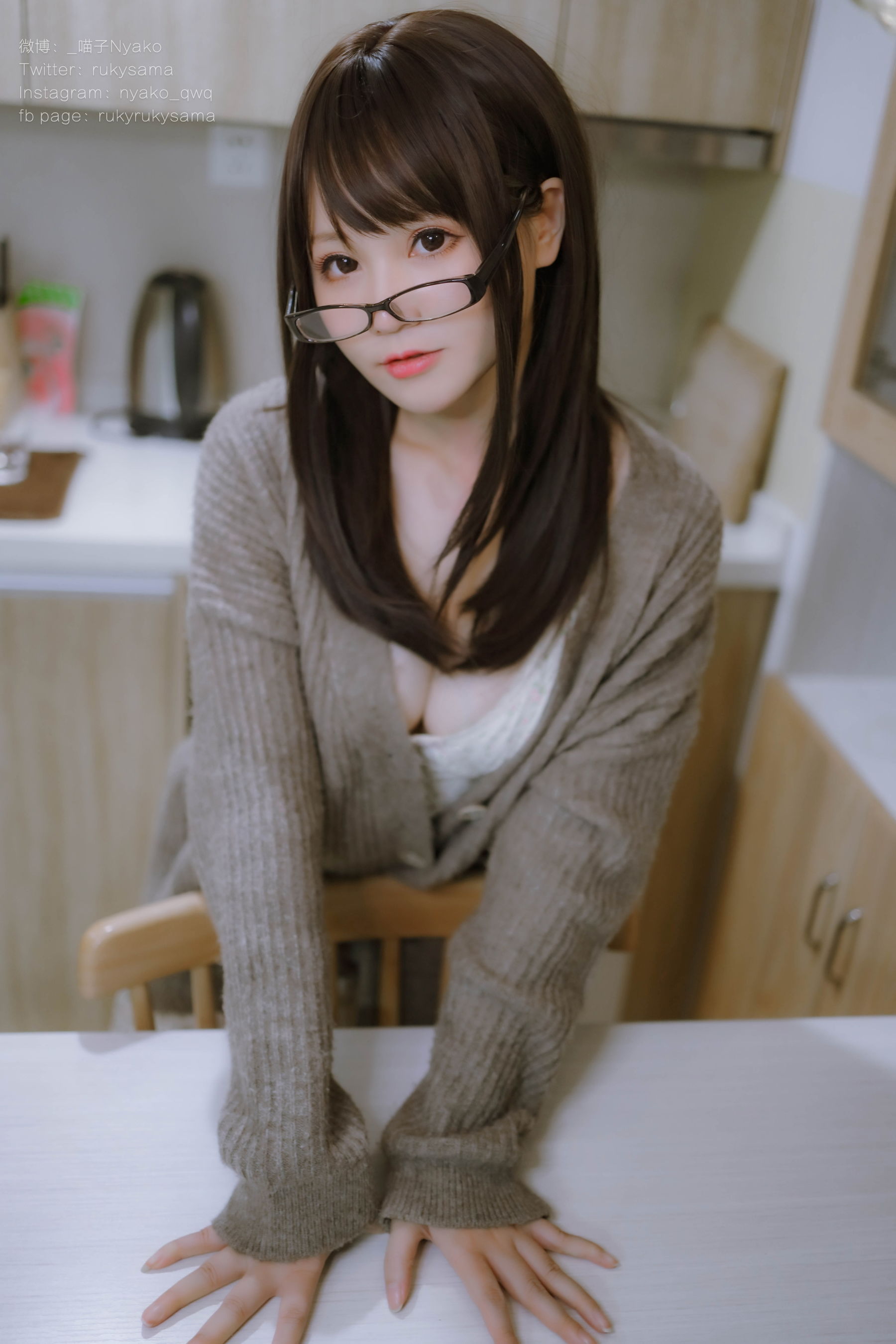 [网红COSER写真] 萌妹子Nyako喵子 - 妄想彼女との同棲生活 之 便服系列