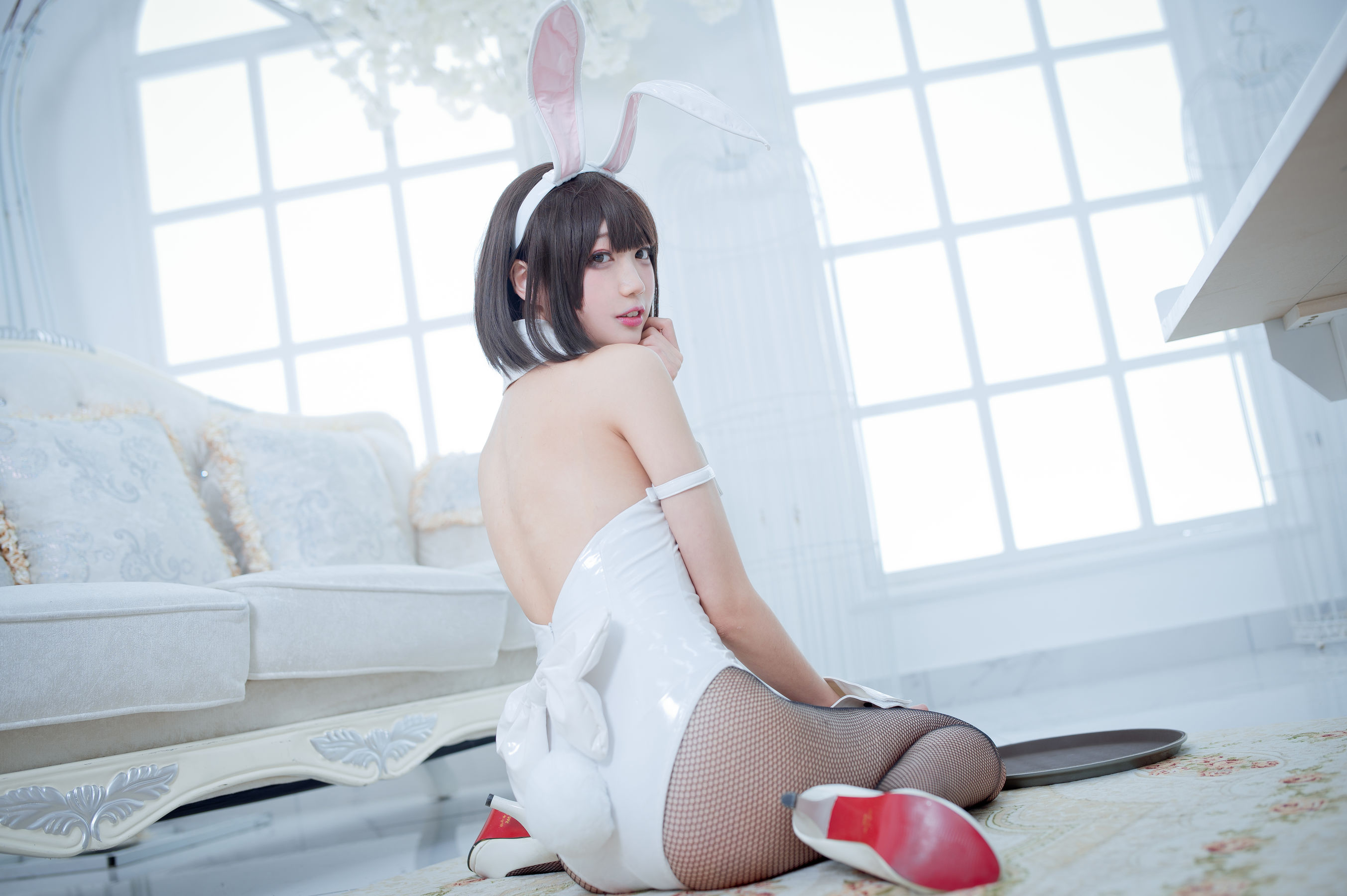 [COS福利] 周叽是可爱兔兔 - 加藤惠兔女郎