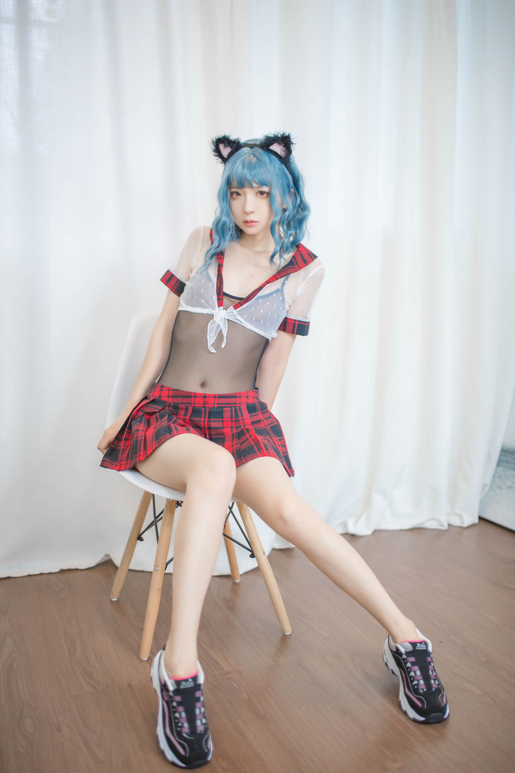 [Cosplay写真] 疯猫ss - 蓝发