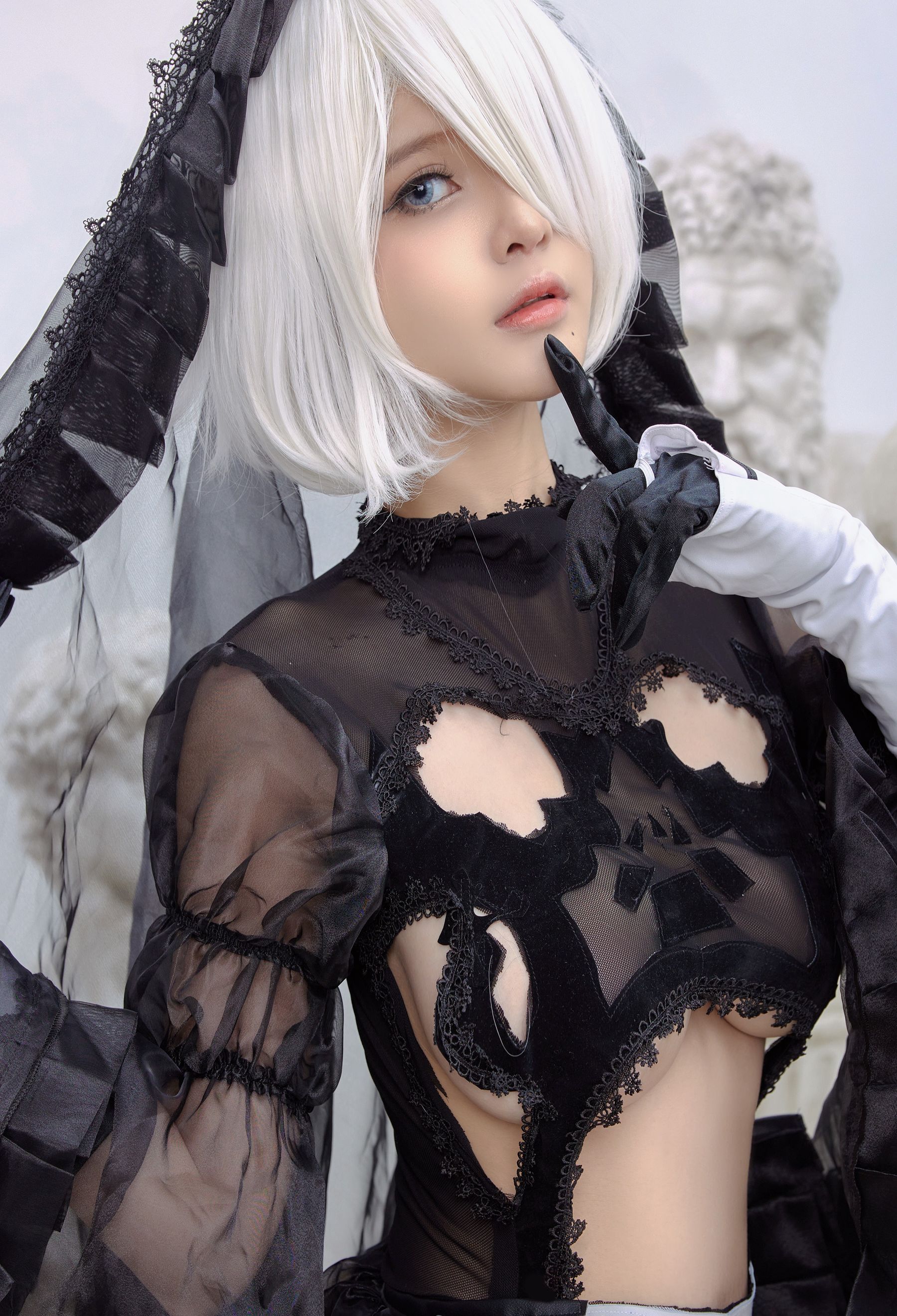 [Cosplay写真] Azami福利 - 2B Black Dress