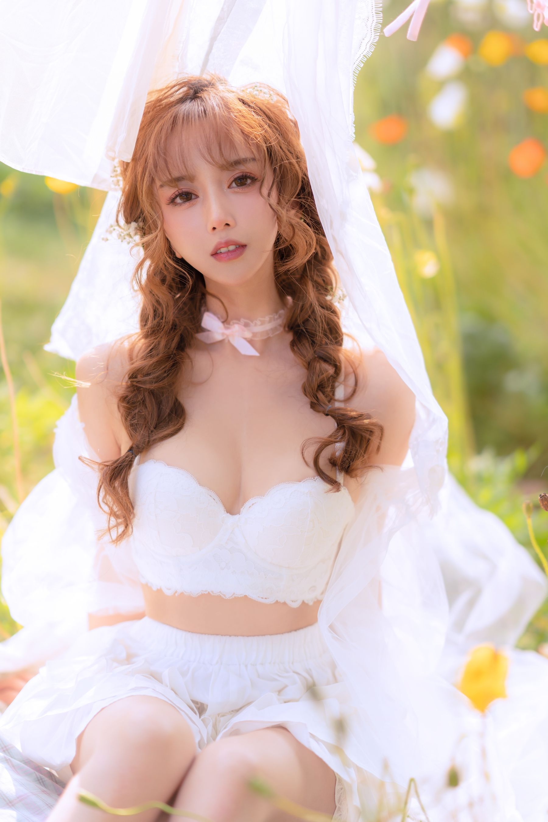 [网红COSER写真] 斗鱼米线线sama写真 - 夏日限定 晒衣服