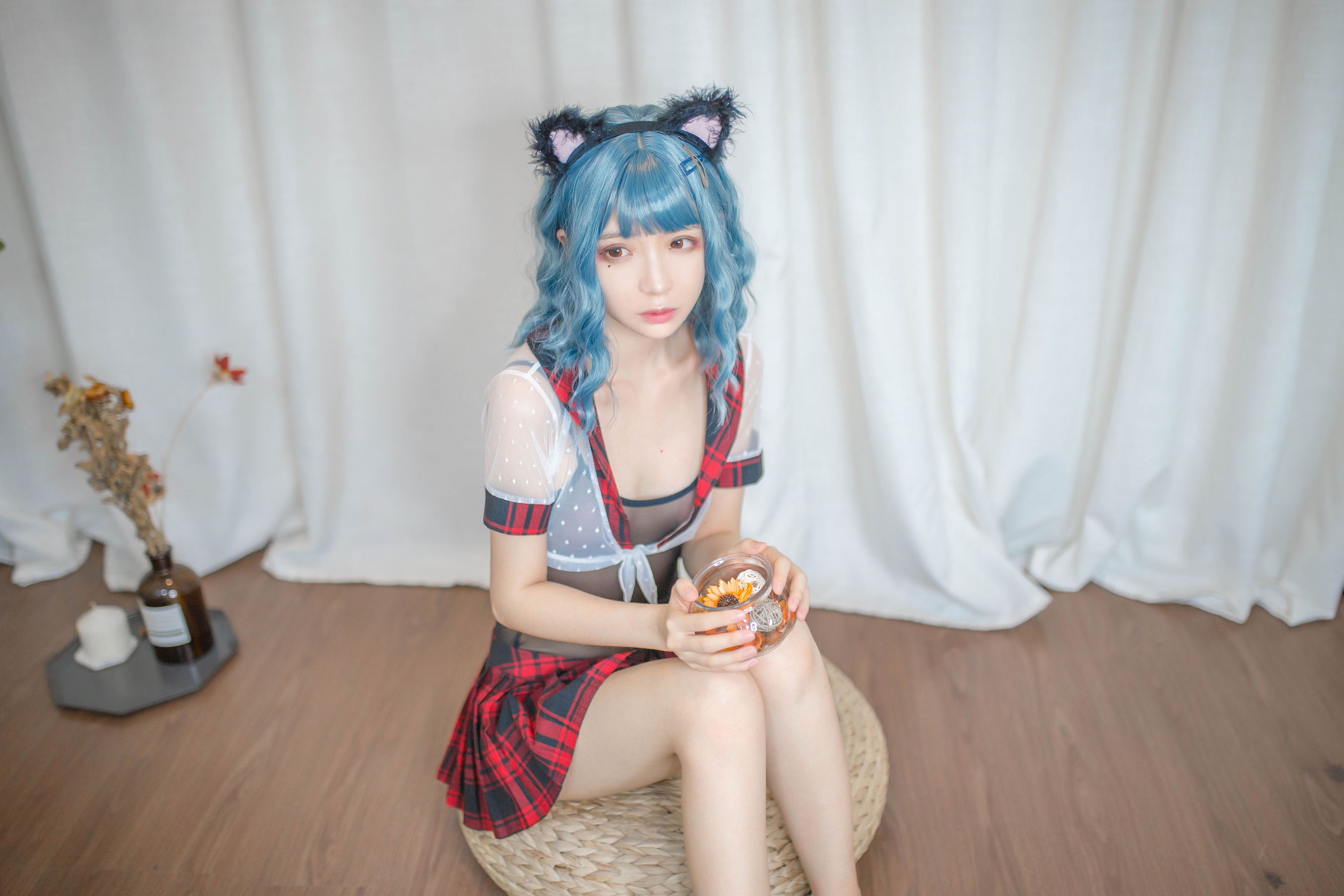 [Cosplay写真] 疯猫ss - 蓝发