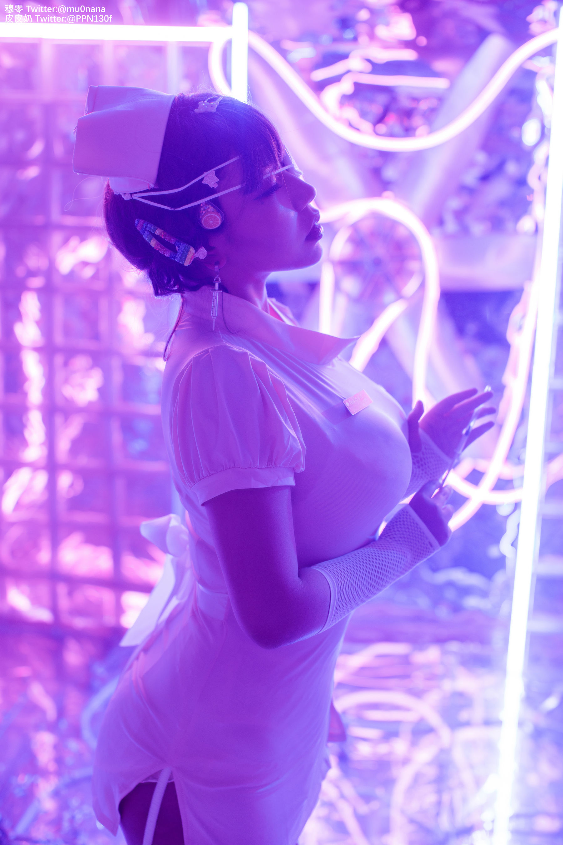 [Cosplay写真] 皮皮奶可可爱了啦 - 万圣节邪恶护士