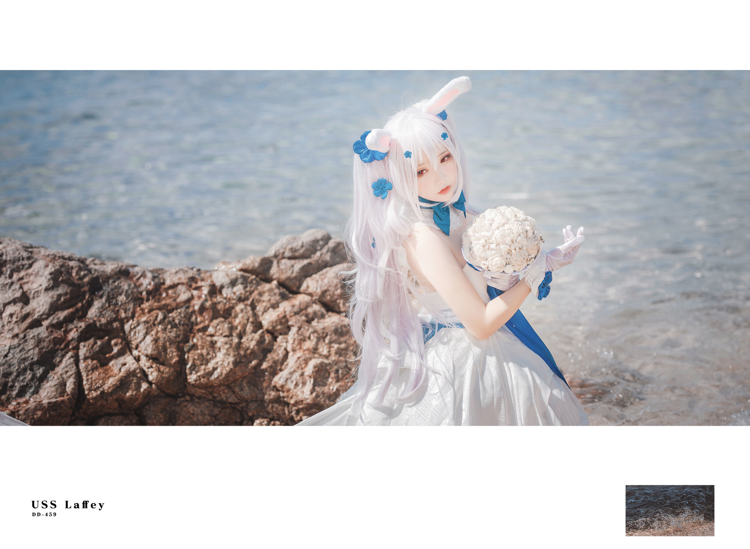 [网红COSER] 可爱人气Coser面饼仙儿 - 拉菲婚纱