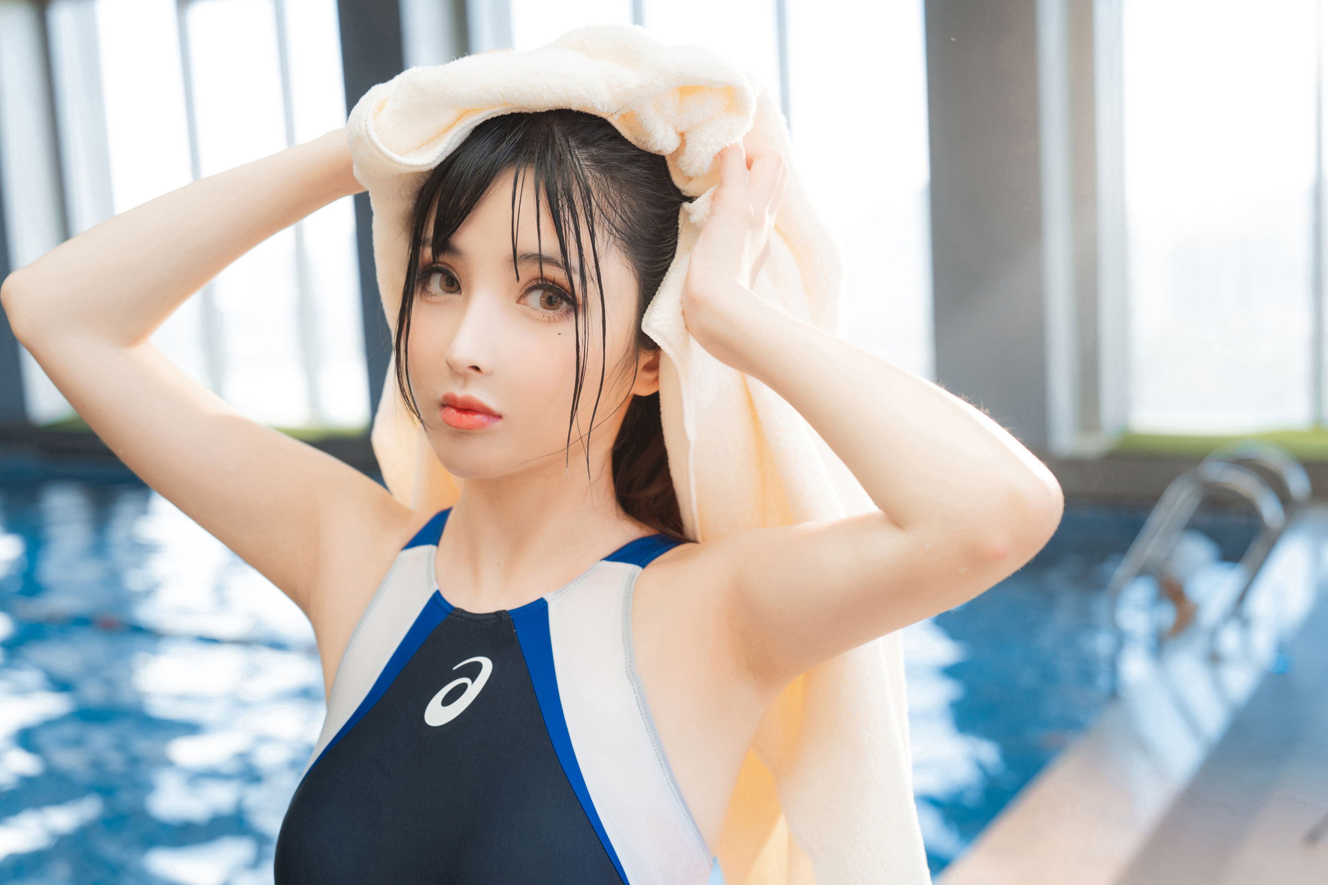 [Cosplay写真] COS福利rioko凉凉子 - 游泳部学姐的特训时间