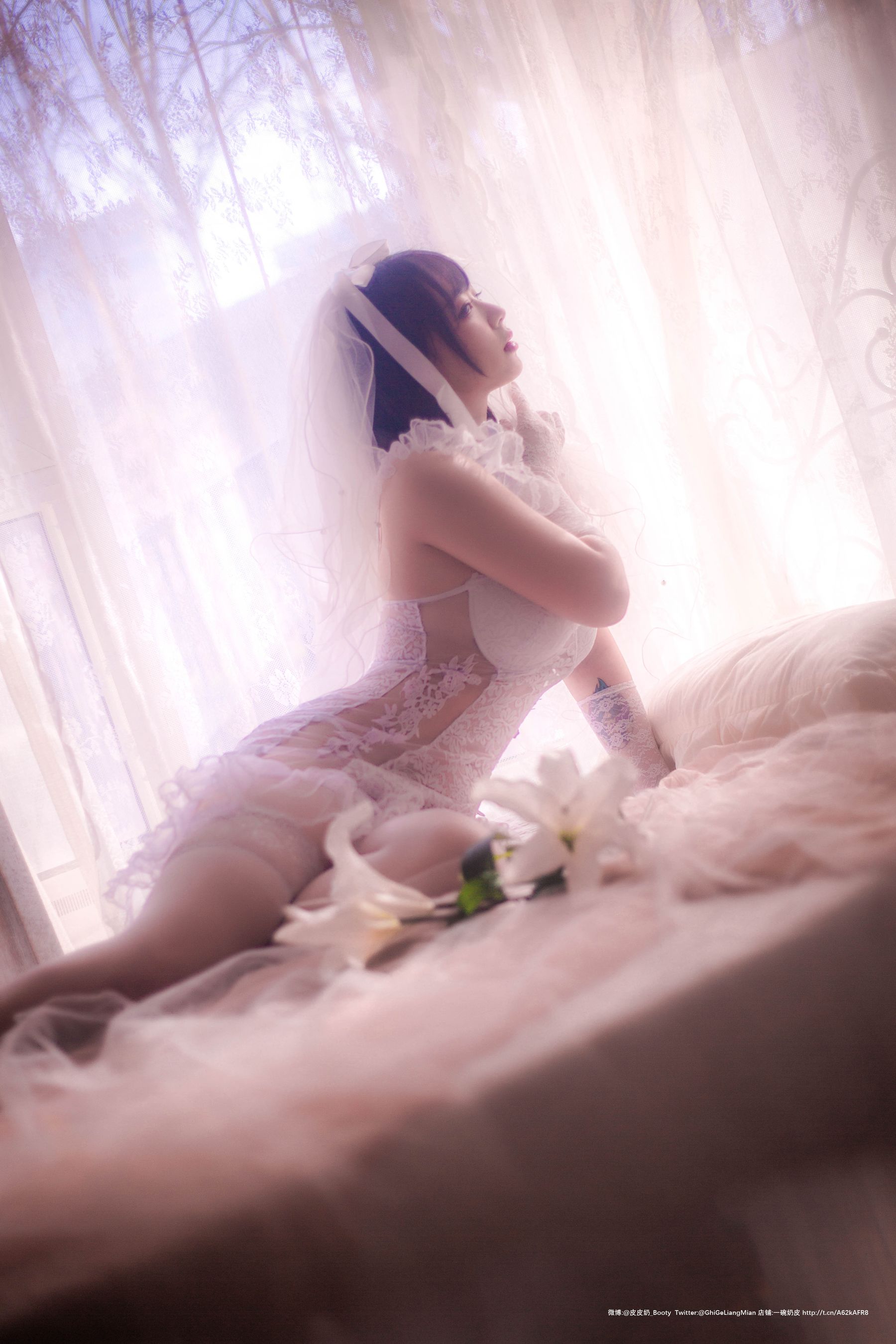 [Cosplay写真] 皮皮奶可可爱了啦 - 朦胧婚纱