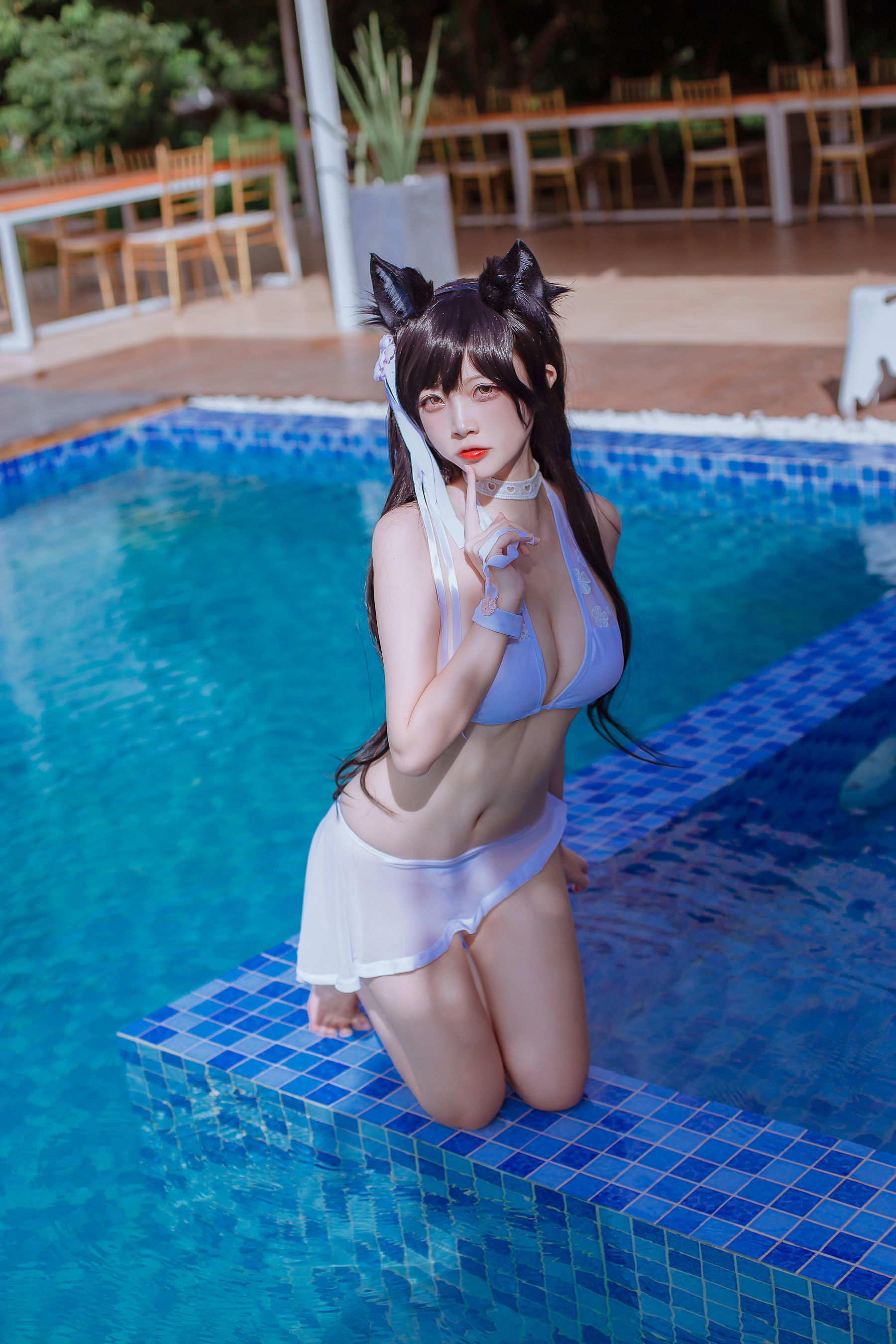 [网红COSER] 人气Coser二佐Nisa - 犬之眷之碧蓝爱宕 泳装