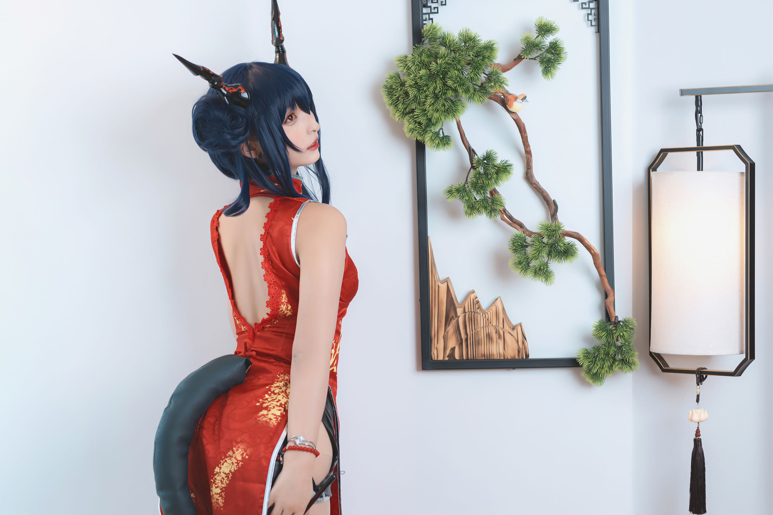 [Cosplay写真] 萝莉神楽坂真冬 - 旗袍魔女