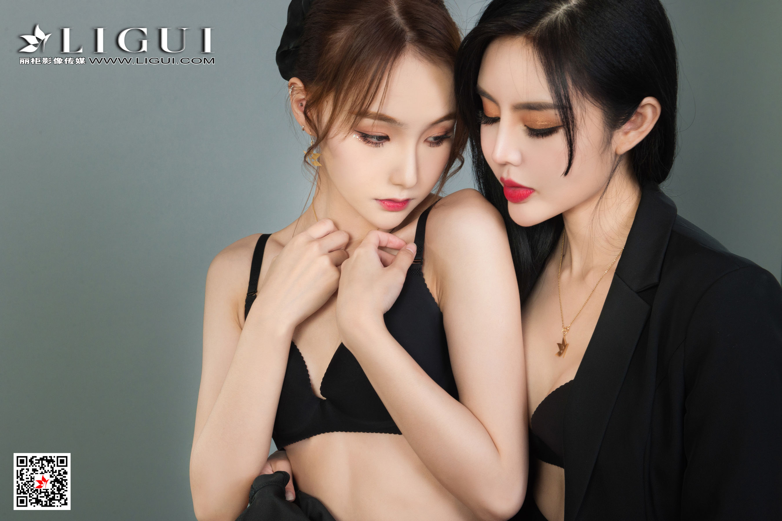 [丽柜Ligui] 网络丽人 Model 凉儿&心心