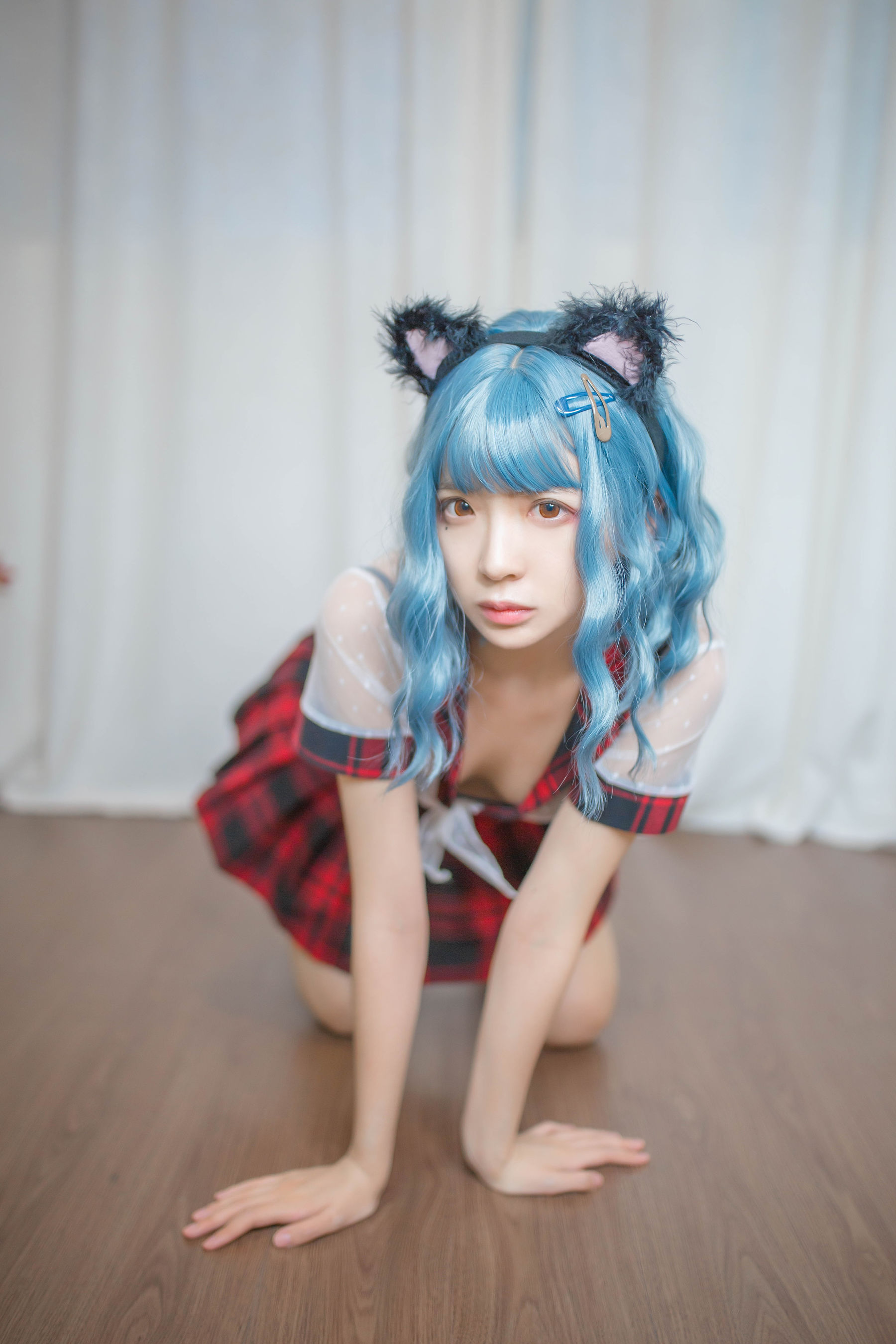 [Cosplay写真] 疯猫ss - 蓝发