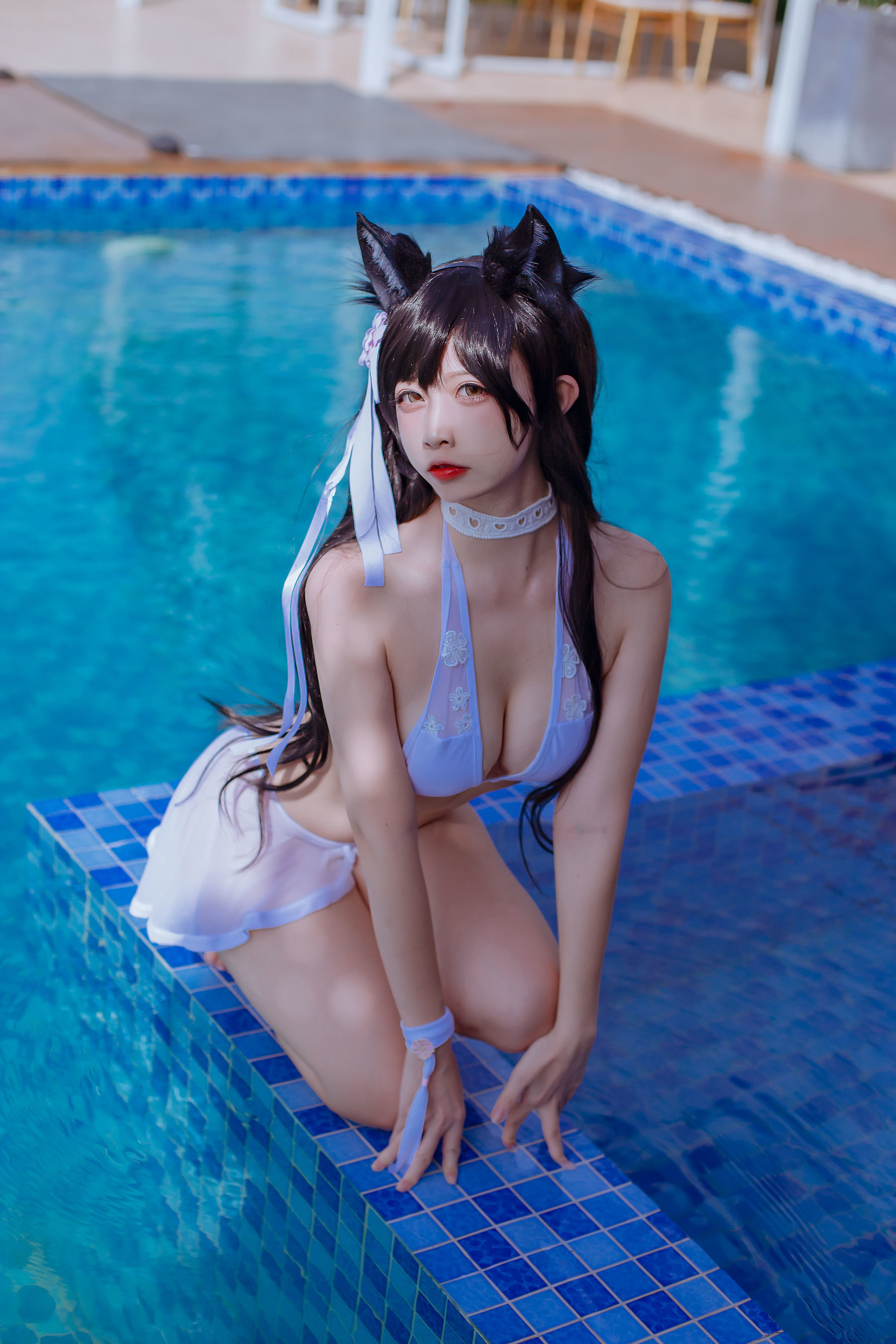 [网红COSER] 人气Coser二佐Nisa - 犬之眷之碧蓝爱宕 泳装