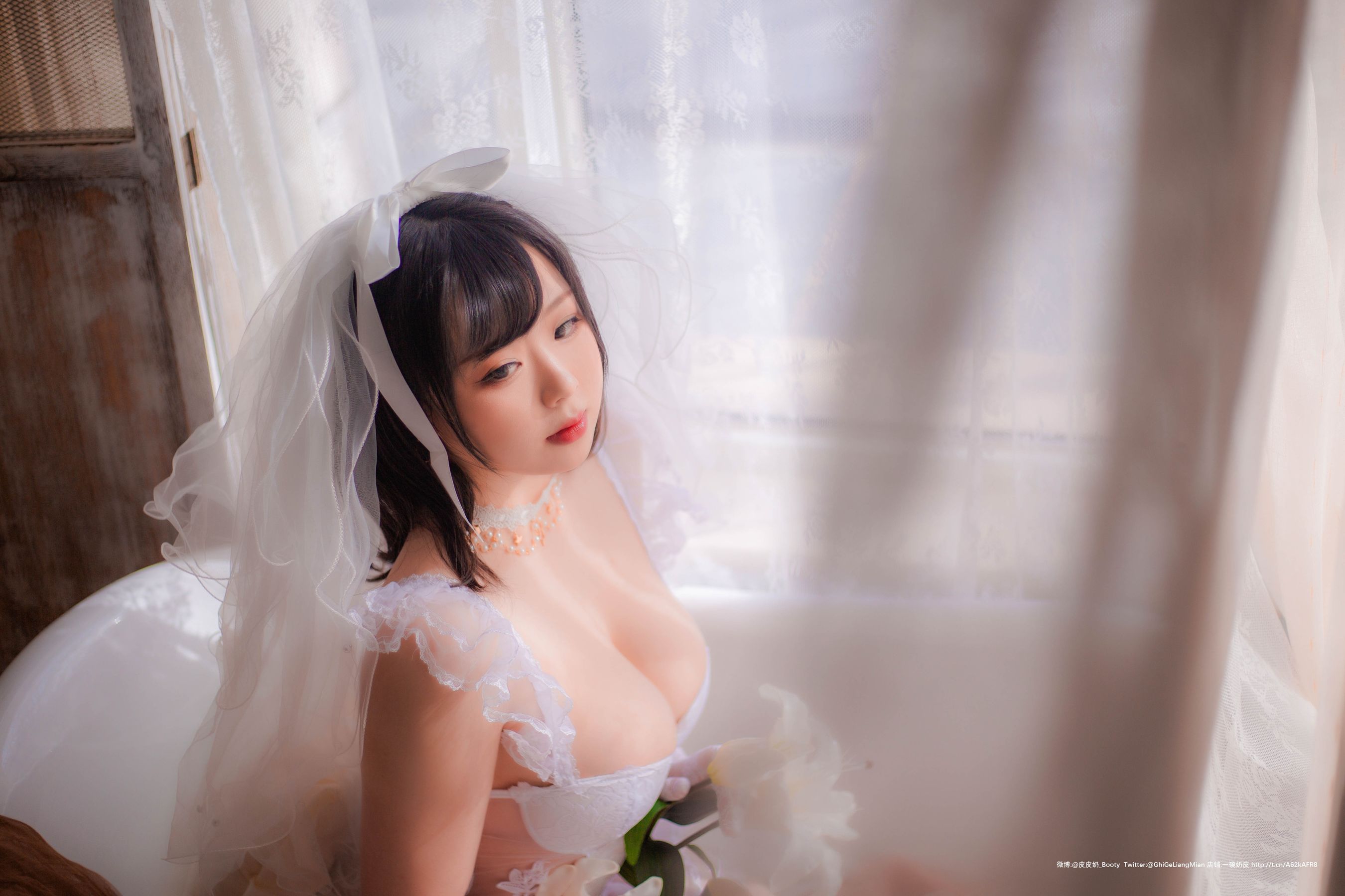 [Cosplay写真] 皮皮奶可可爱了啦 - 朦胧婚纱