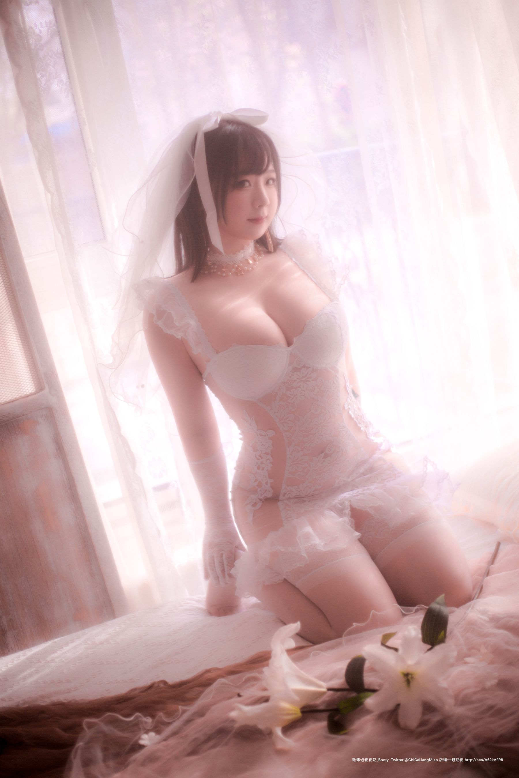 [Cosplay写真] 皮皮奶可可爱了啦 - 朦胧婚纱