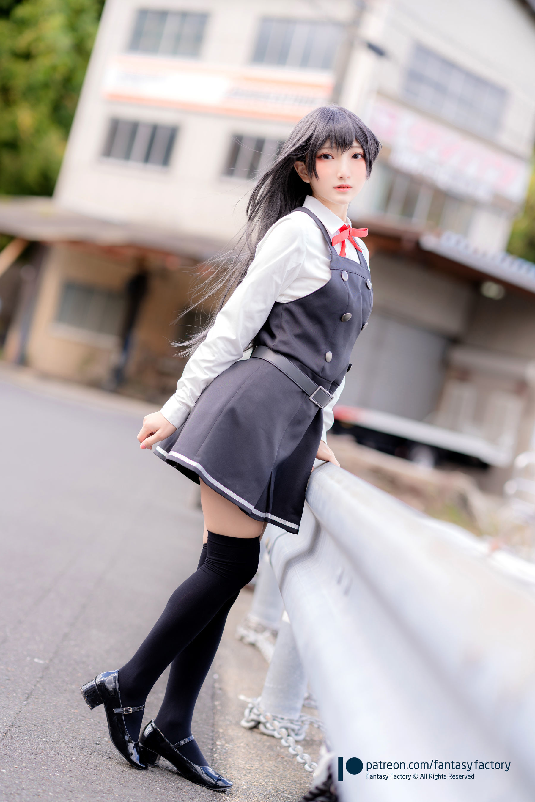 [COS福利] 小丁Cosplay 2020.01 [Fantasy Factory] 黑丝 和服 JK