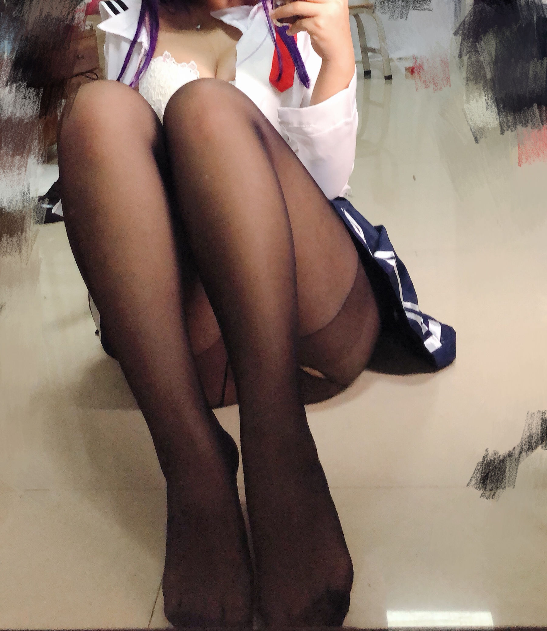 [Cosplay写真] 萌系小姐姐-白烨- - 学姐校服