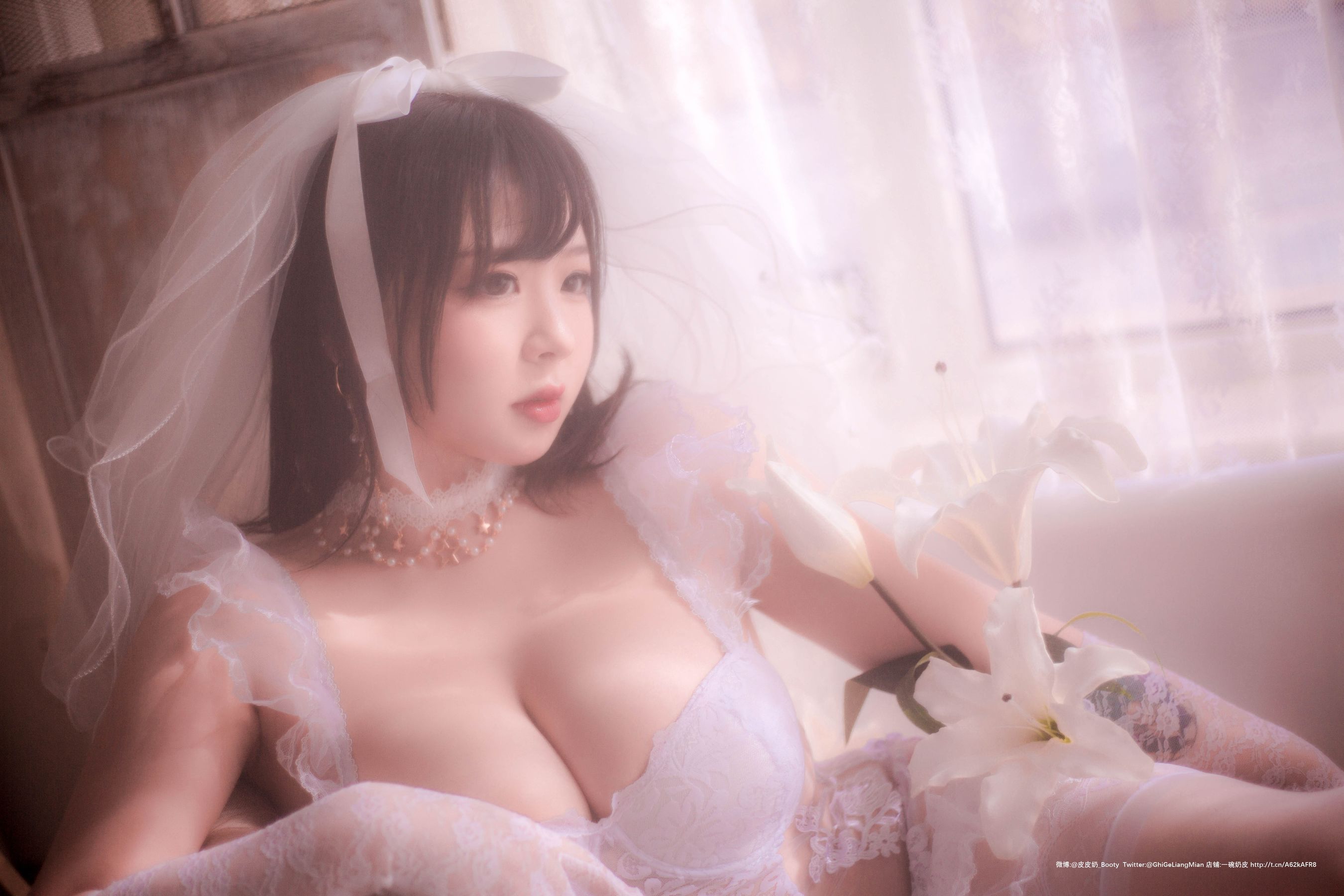 [Cosplay写真] 皮皮奶可可爱了啦 - 朦胧婚纱