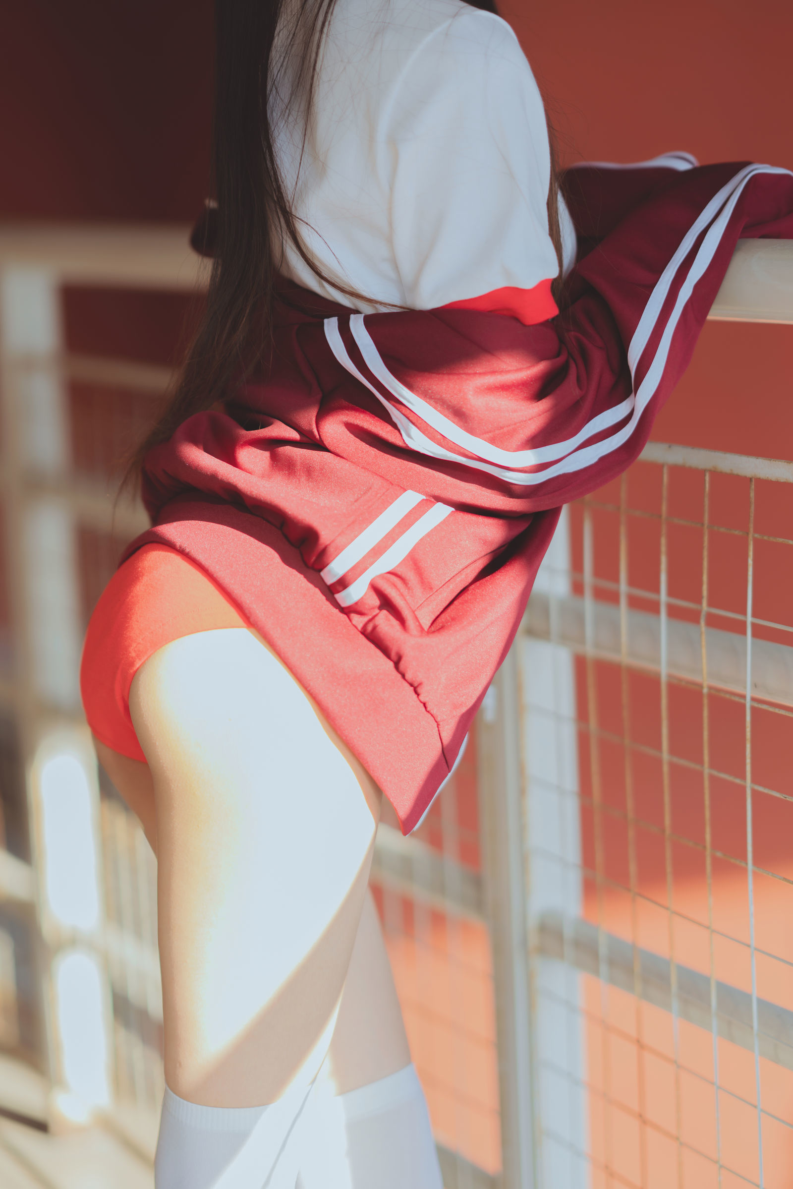 [萝莉COS] 桜桃喵 - 红色体操服