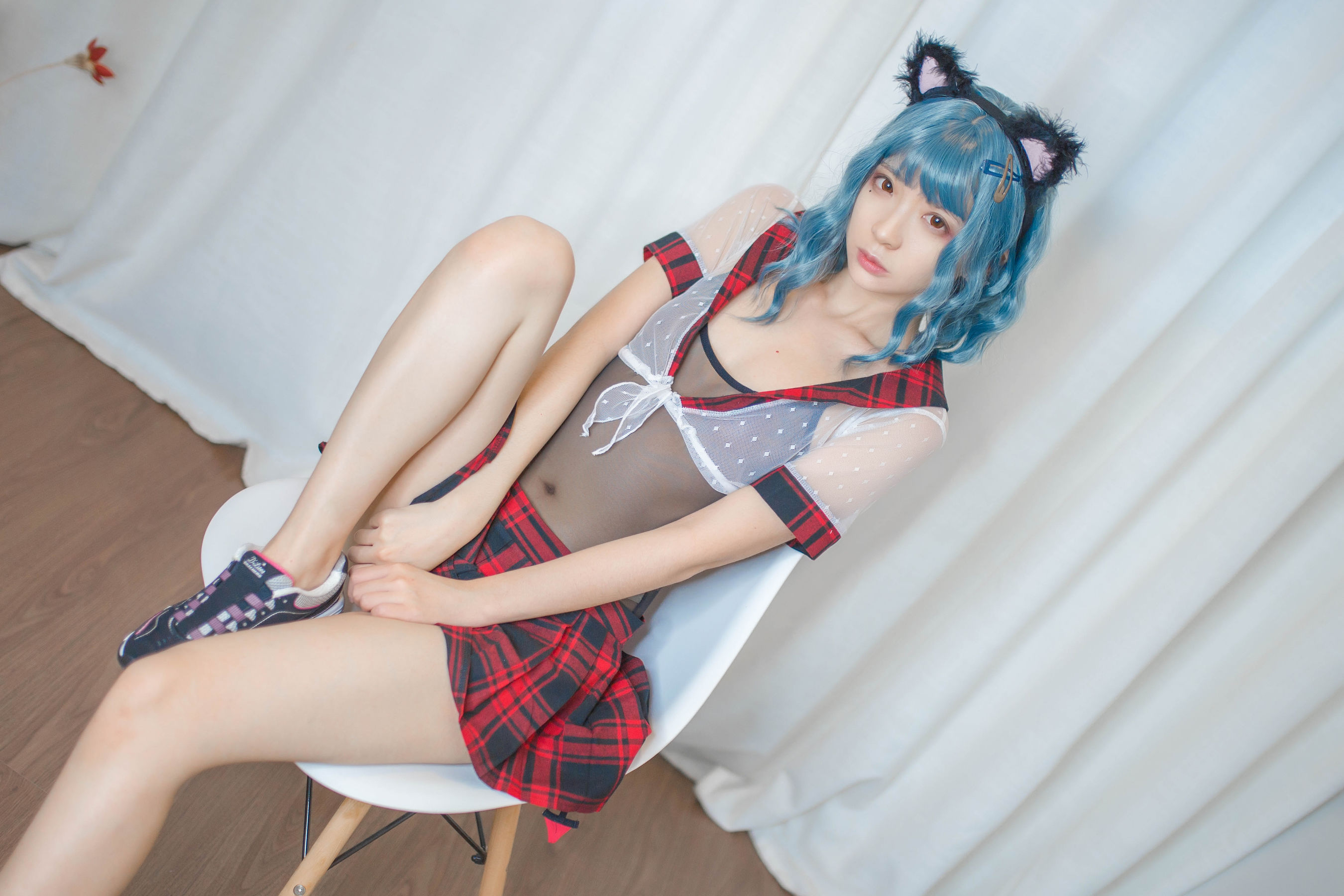 [Cosplay写真] 疯猫ss - 蓝发