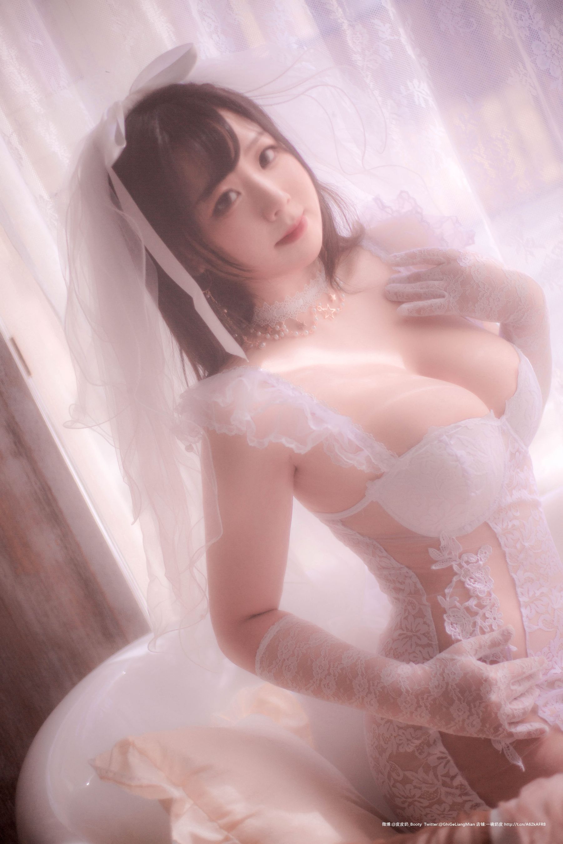 [Cosplay写真] 皮皮奶可可爱了啦 - 朦胧婚纱