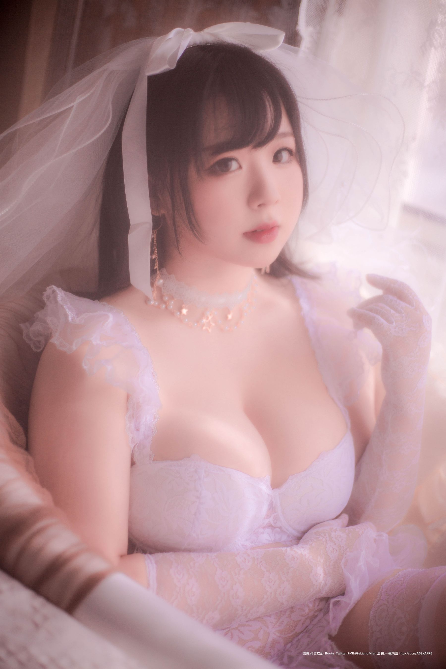 [Cosplay写真] 皮皮奶可可爱了啦 - 朦胧婚纱