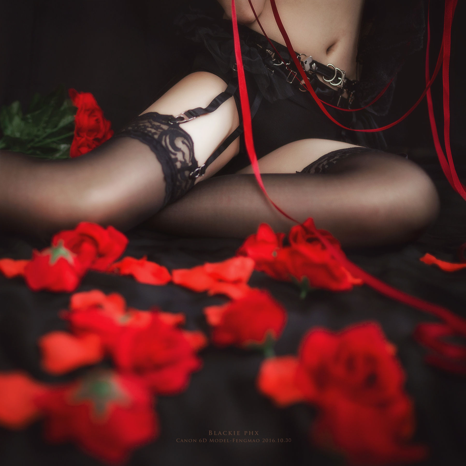[Cosplay写真] 疯猫ss - 黑色玫瑰