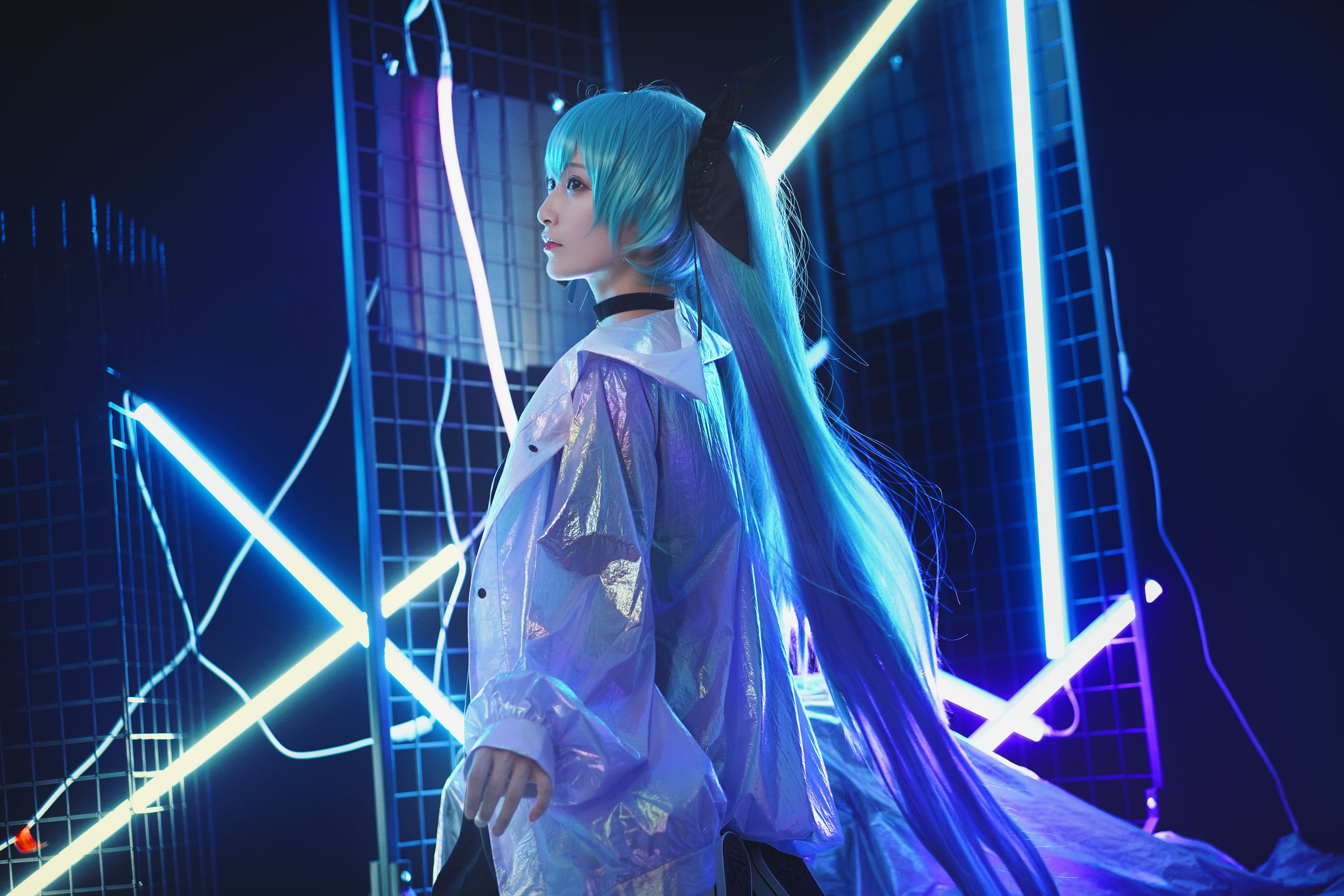 [Cosplay写真] 动漫博主铁板烧鬼舞w - 妖舞耳机miku