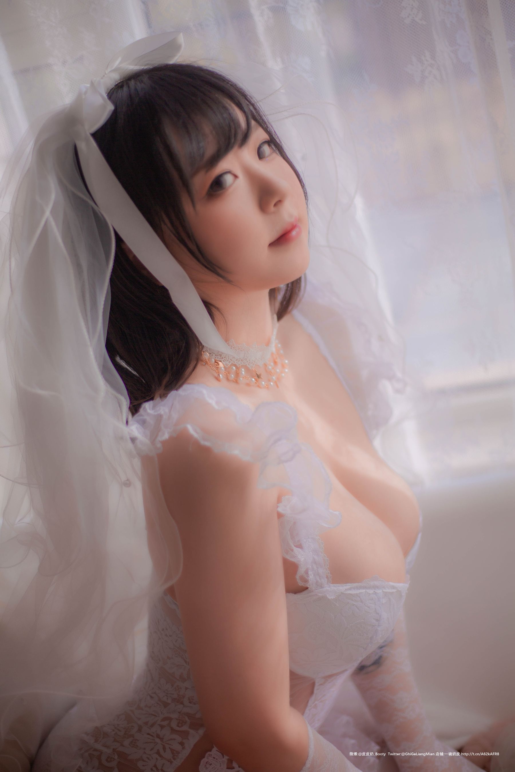 [Cosplay写真] 皮皮奶可可爱了啦 - 朦胧婚纱