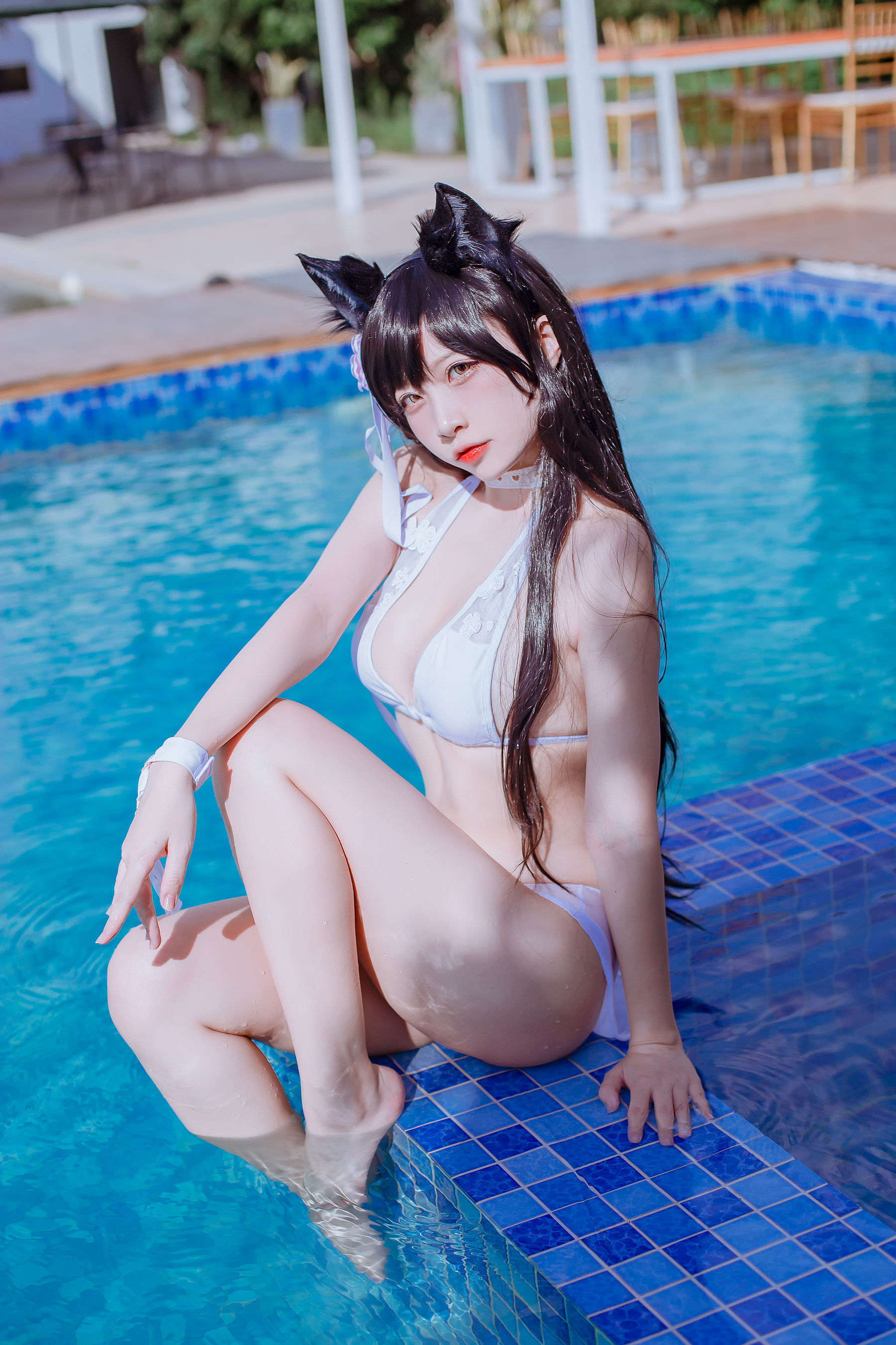 [网红COSER] 人气Coser二佐Nisa - 犬之眷之碧蓝爱宕 泳装