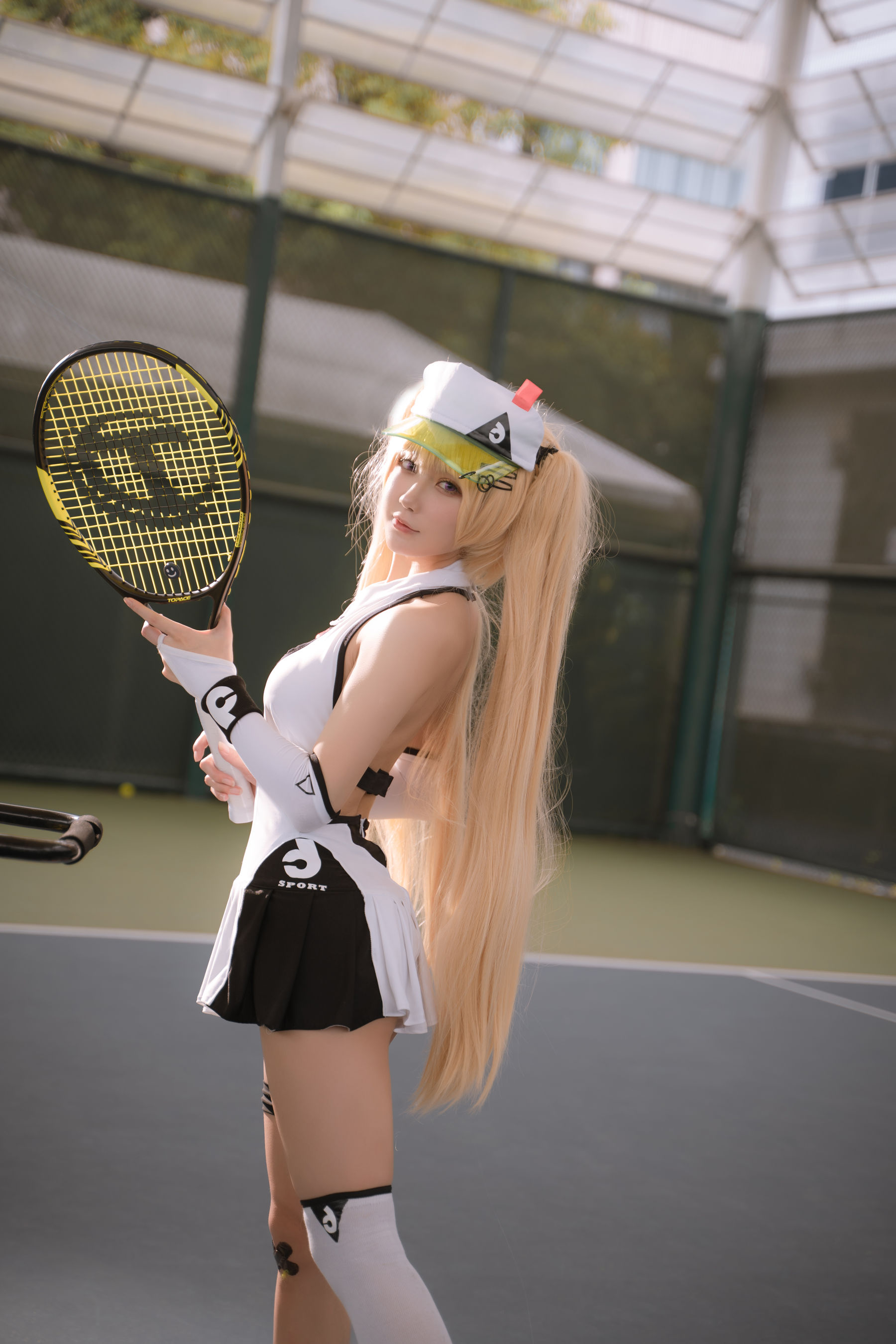 [COS福利] 动漫博主阿包也是兔娘 - 贝奇网球服
