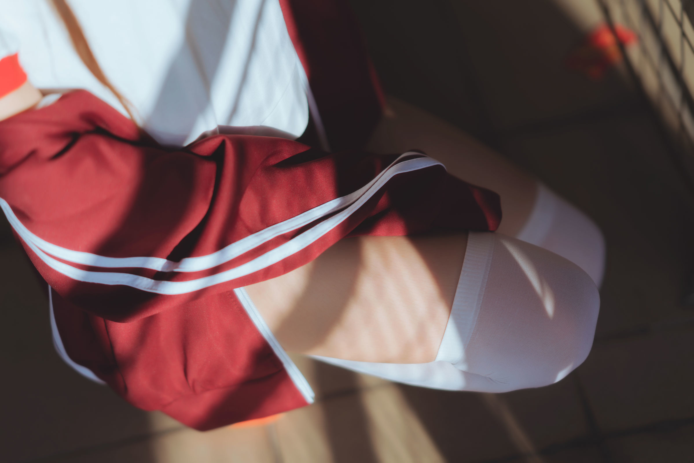 [萝莉COS] 桜桃喵 - 红色体操服