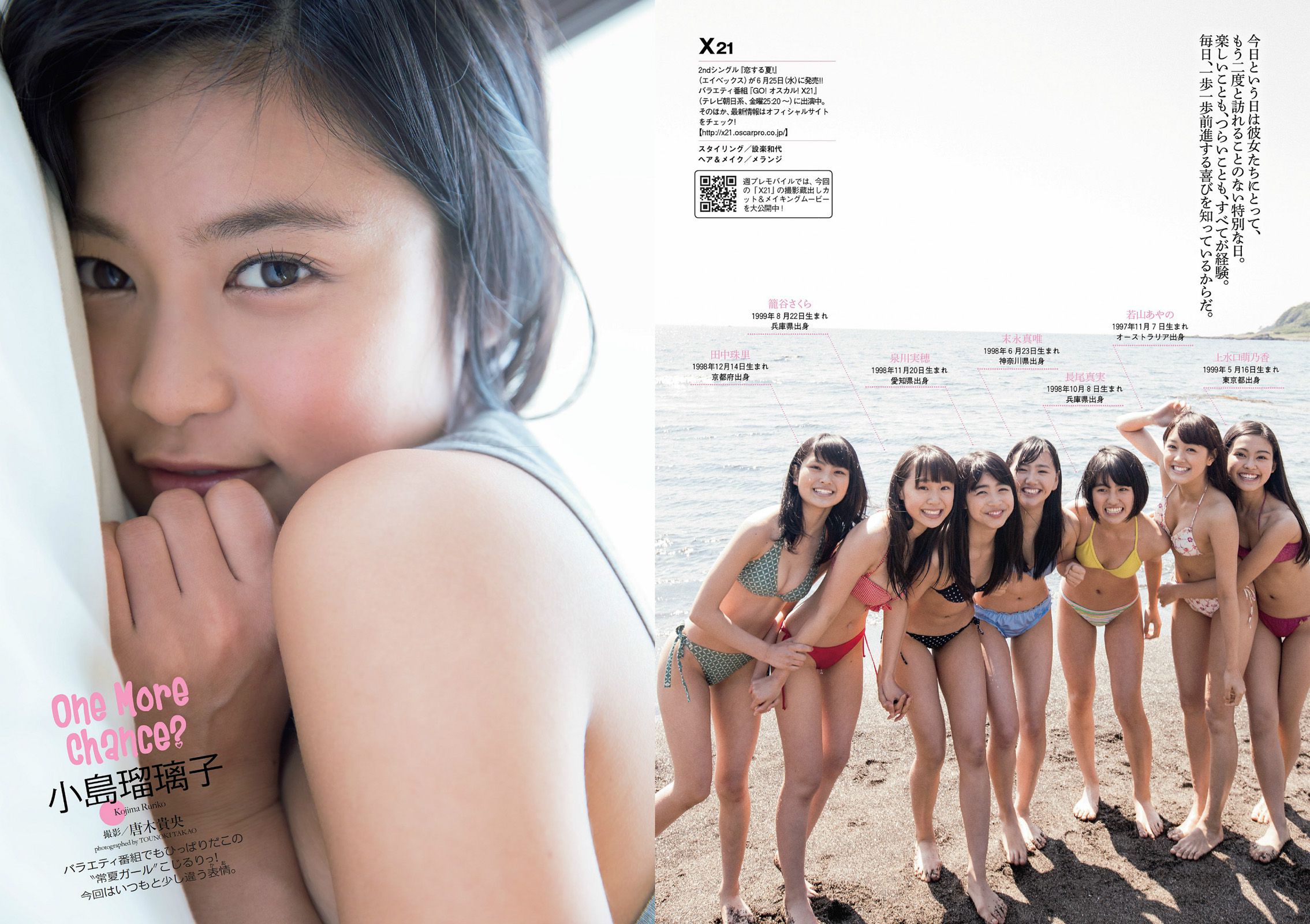 中村アン 吉住はるな 向井地美音 X21 小島瑠璃子 おかもとまり 橋本マナミ 青山ひかる [Weekly Playboy] 2014年No.23 写真杂志