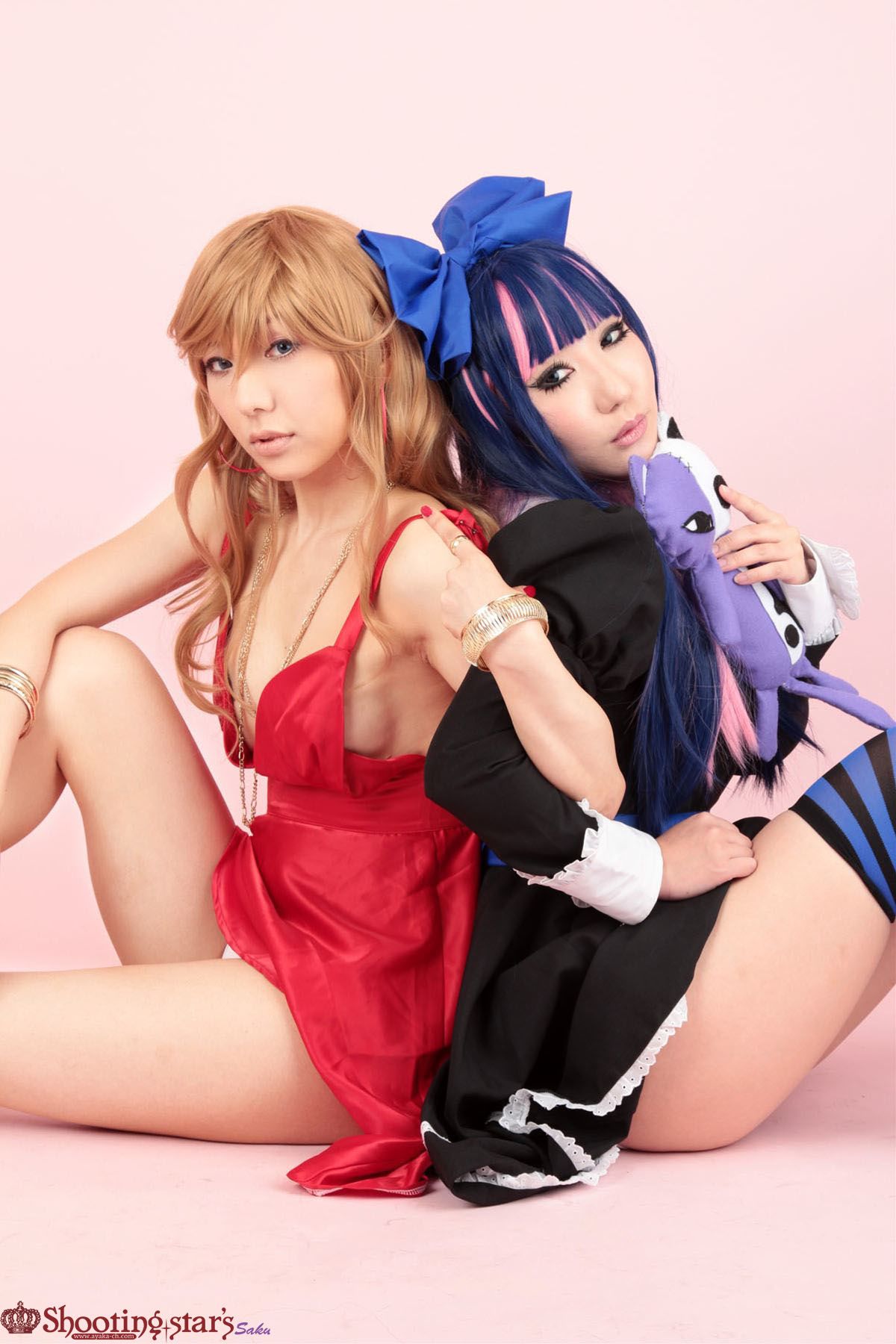 绫香サク (Saku サク Saku Ayaka) &Hanamura Saki(花邑沙希)《Panty & Stocking with Garterbelt》 [Shooting Star s]