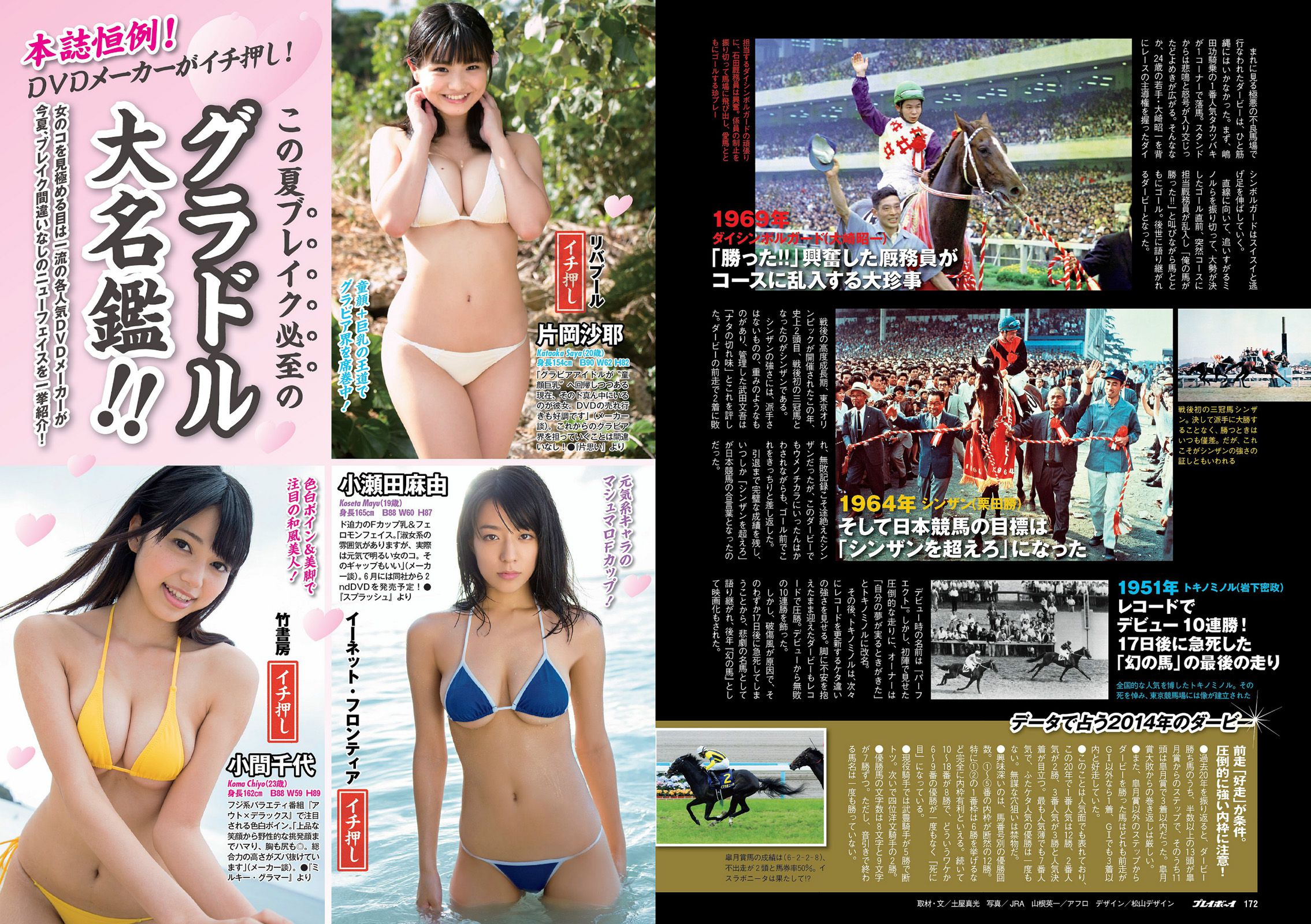 中村アン 吉住はるな 向井地美音 X21 小島瑠璃子 おかもとまり 橋本マナミ 青山ひかる [Weekly Playboy] 2014年No.23 写真杂志