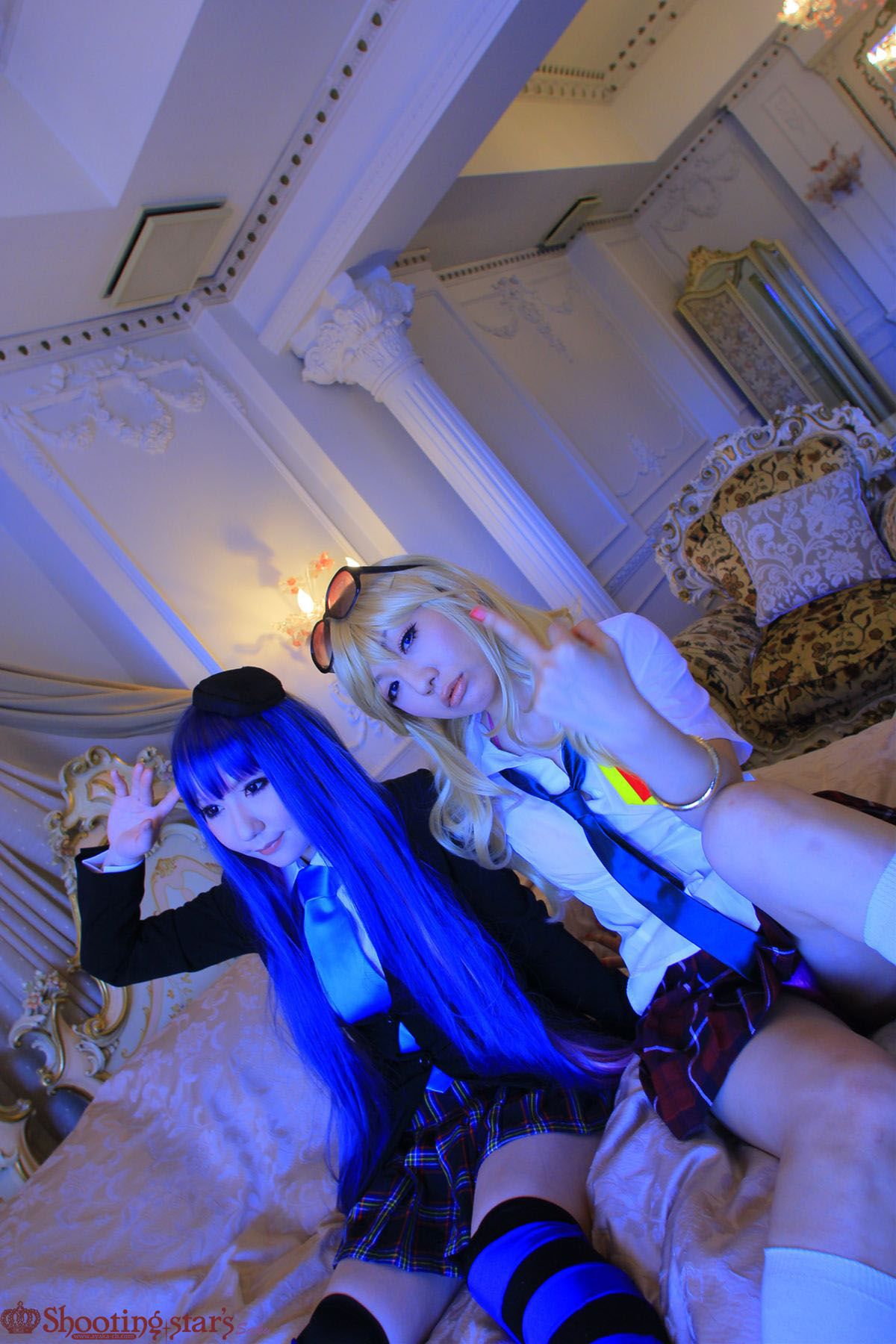 绫香サク (Saku サク Saku Ayaka) &Hanamura Saki(花邑沙希)《Panty & Stocking with Garterbelt》 [Shooting Star s]