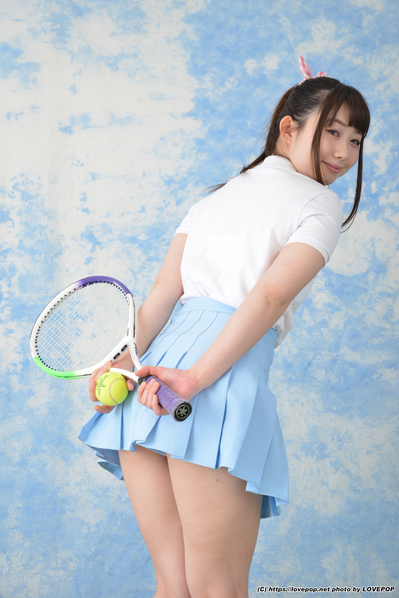 [LOVEPOP] Ayuna Niko あゆな虹恋 tennis ball and racket ! - PPV