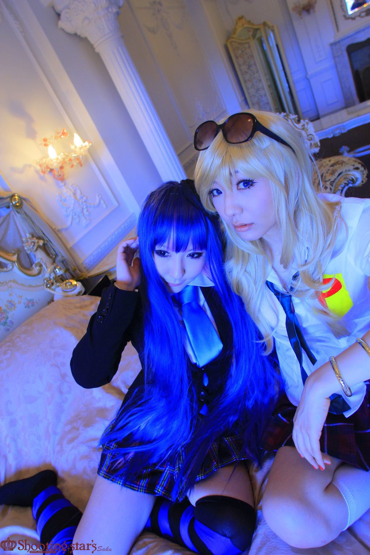 绫香サク (Saku サク Saku Ayaka) &Hanamura Saki(花邑沙希)《Panty & Stocking with Garterbelt》 [Shooting Star s]