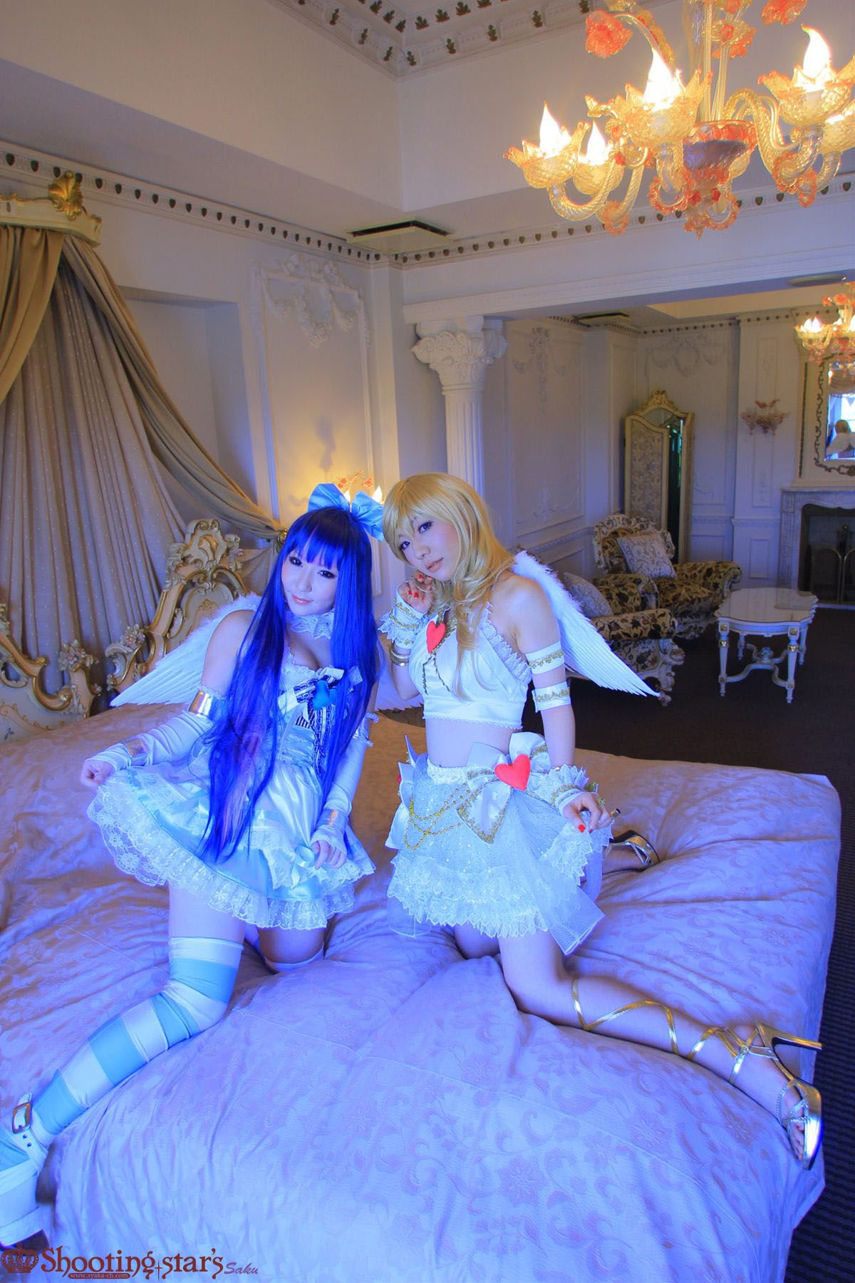 绫香サク (Saku サク Saku Ayaka) &Hanamura Saki(花邑沙希)《Panty & Stocking with Garterbelt》 [Shooting Star s]