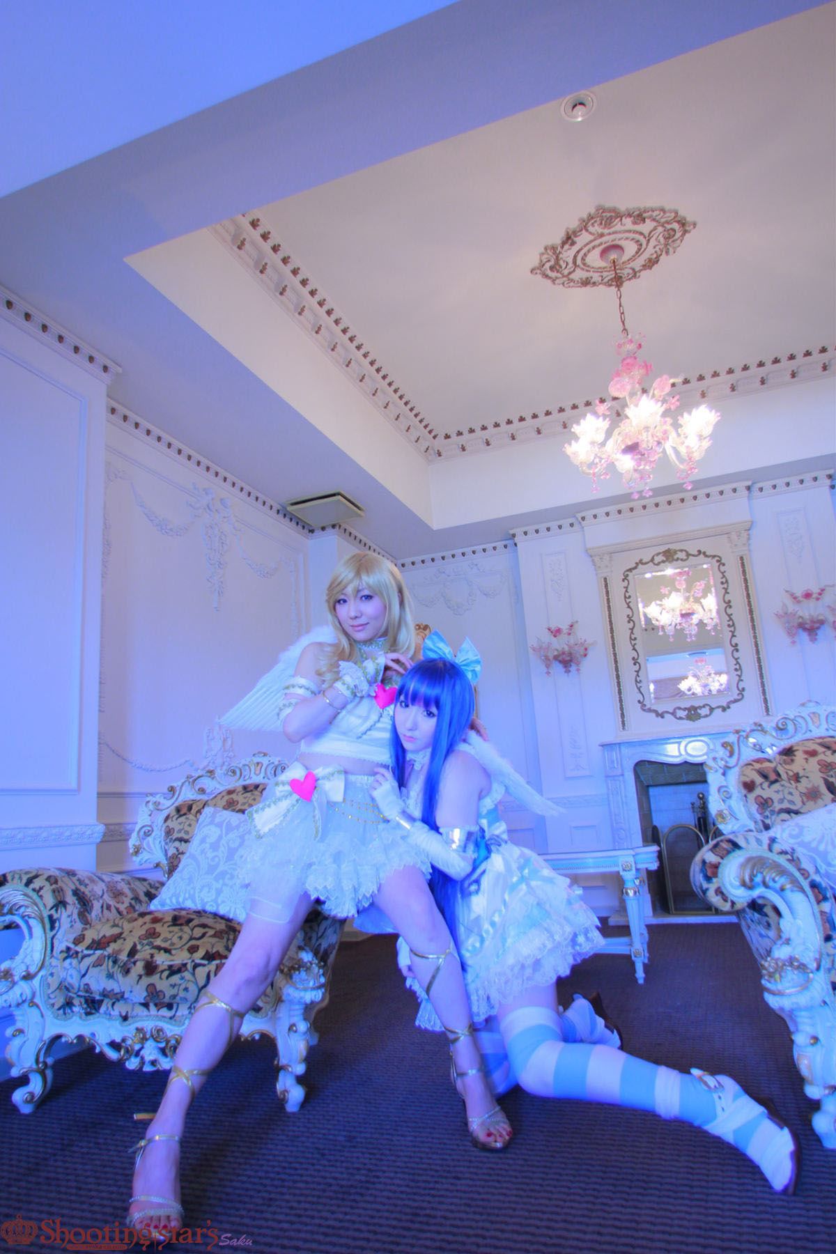 绫香サク (Saku サク Saku Ayaka) &Hanamura Saki(花邑沙希)《Panty & Stocking with Garterbelt》 [Shooting Star s]