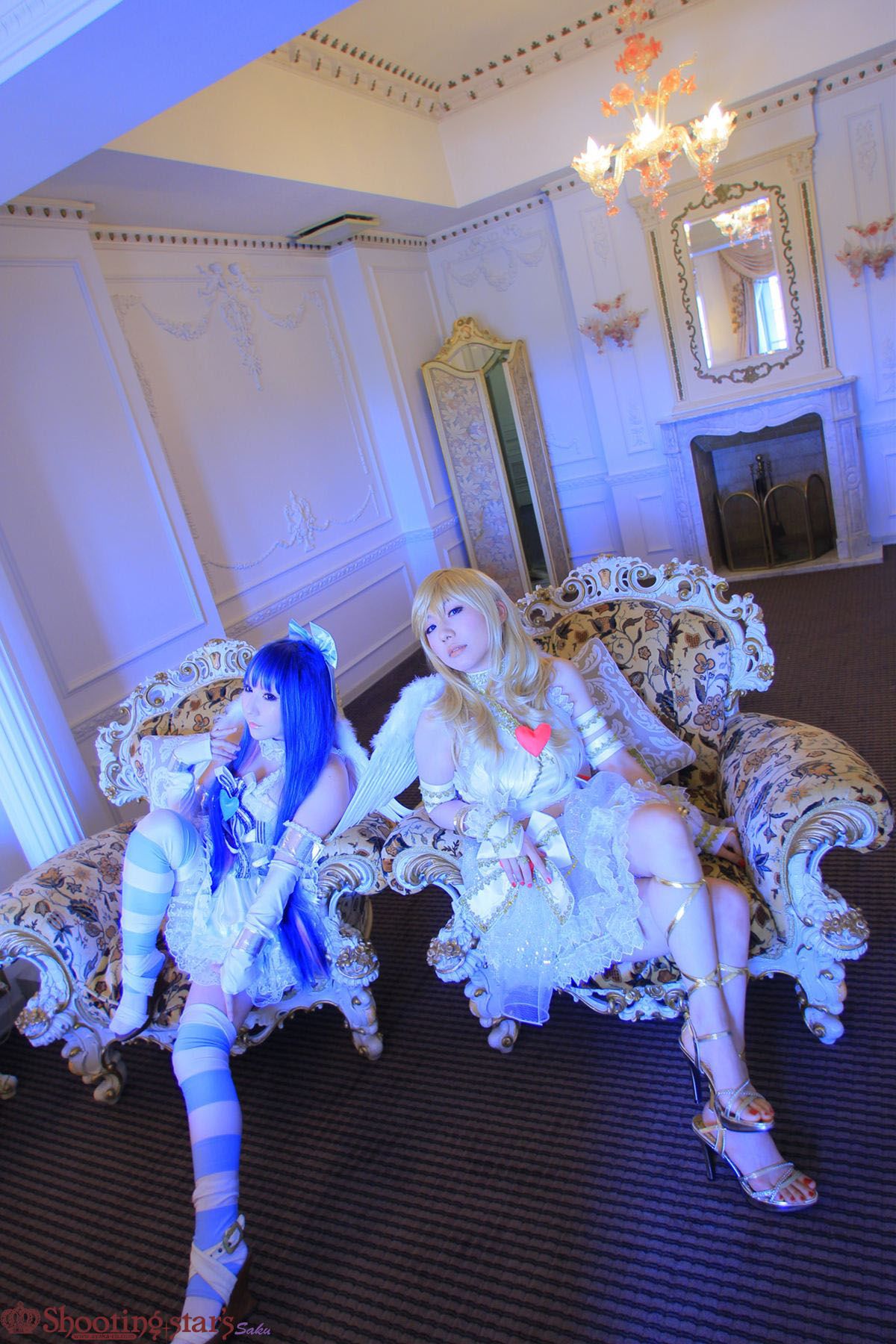 绫香サク (Saku サク Saku Ayaka) &Hanamura Saki(花邑沙希)《Panty & Stocking with Garterbelt》 [Shooting Star s]