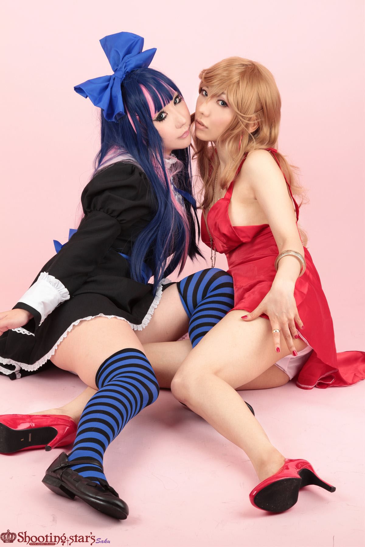 绫香サク (Saku サク Saku Ayaka) &Hanamura Saki(花邑沙希)《Panty & Stocking with Garterbelt》 [Shooting Star s]
