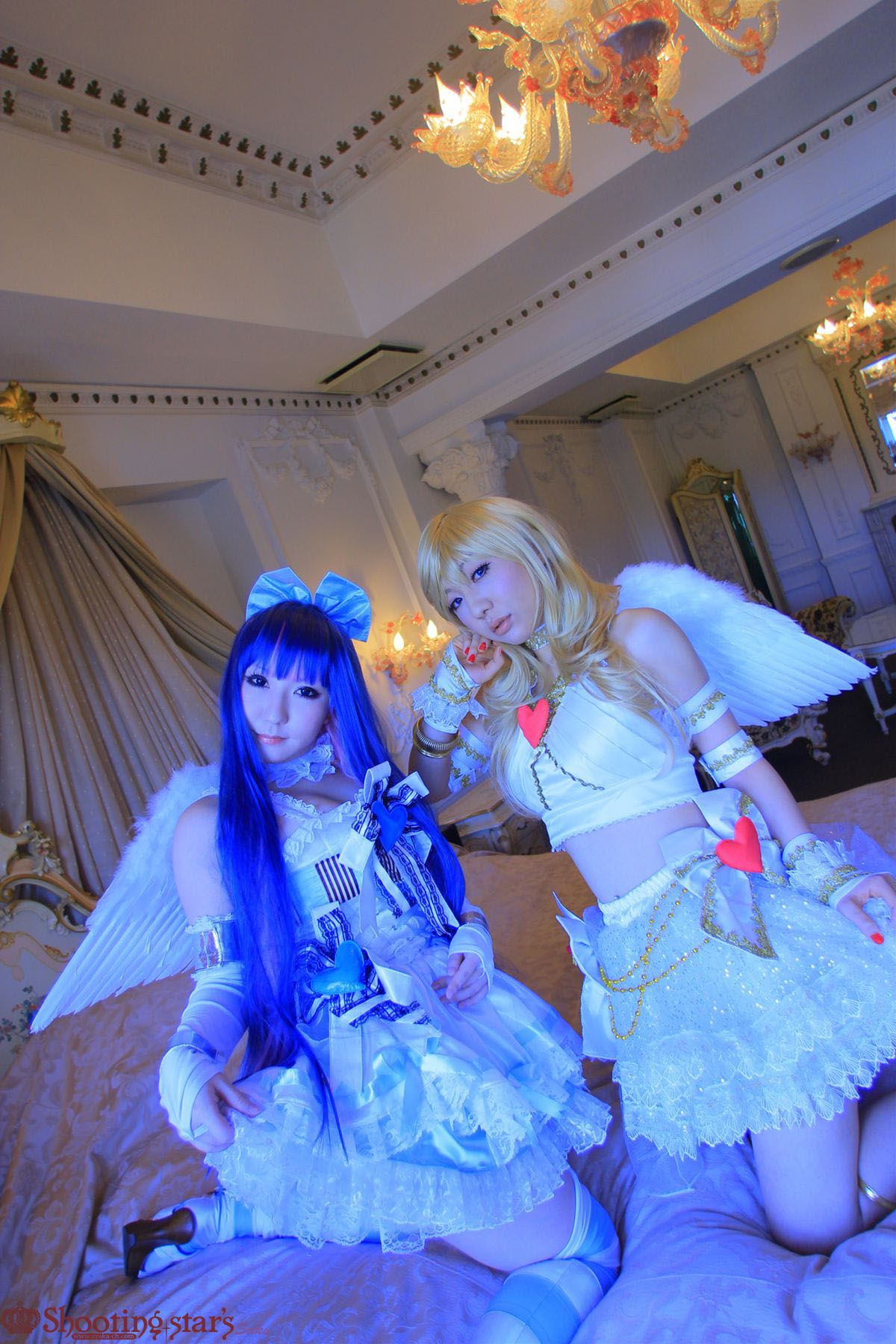 绫香サク (Saku サク Saku Ayaka) &Hanamura Saki(花邑沙希)《Panty & Stocking with Garterbelt》 [Shooting Star s]