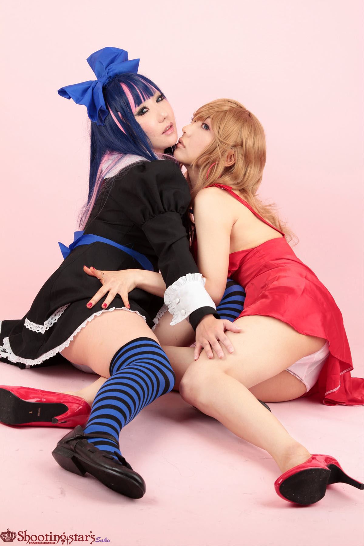 绫香サク (Saku サク Saku Ayaka) &Hanamura Saki(花邑沙希)《Panty & Stocking with Garterbelt》 [Shooting Star s]