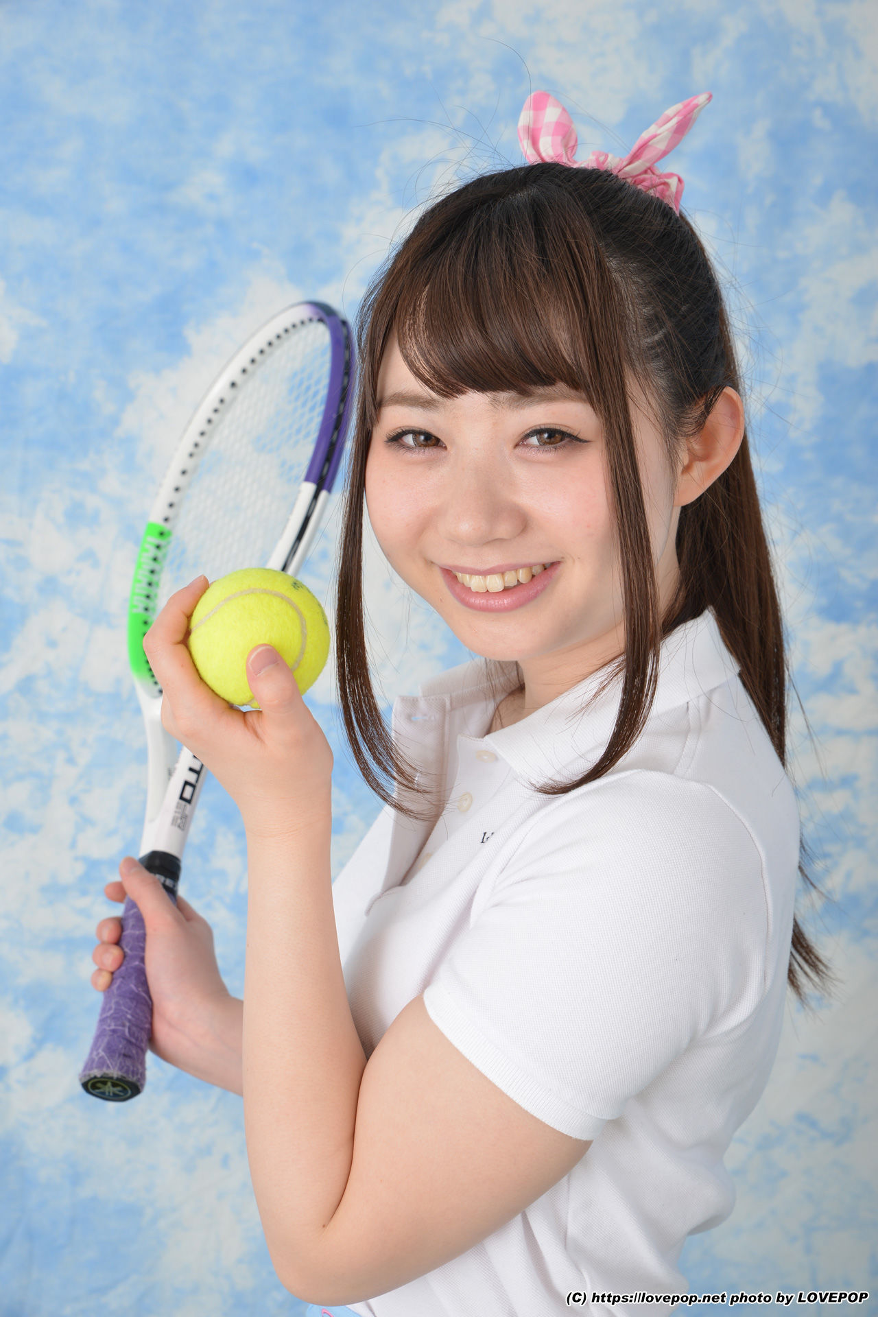 [LOVEPOP] Ayuna Niko あゆな虹恋 tennis ball and racket ! - PPV