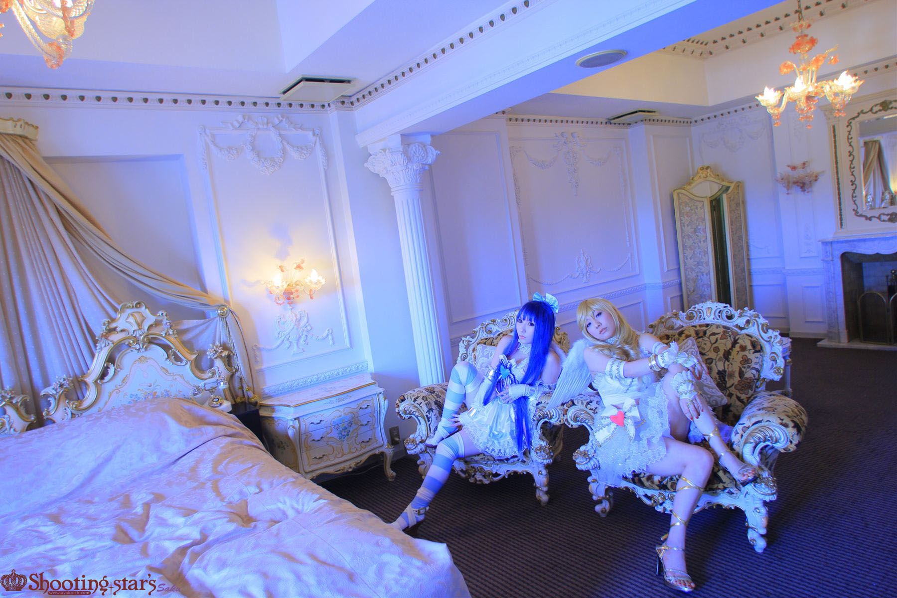 绫香サク (Saku サク Saku Ayaka) &Hanamura Saki(花邑沙希)《Panty & Stocking with Garterbelt》 [Shooting Star s]