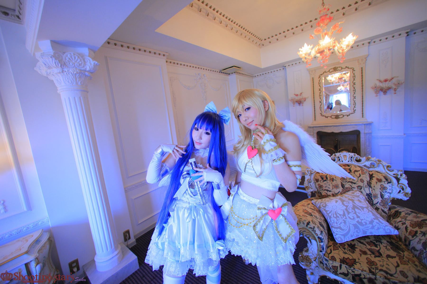 绫香サク (Saku サク Saku Ayaka) &Hanamura Saki(花邑沙希)《Panty & Stocking with Garterbelt》 [Shooting Star s]