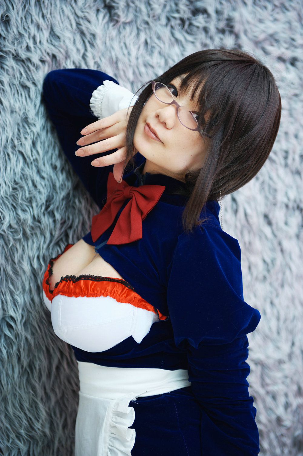 Chiyoko(チョコボール向囲) Unknown Character女仆眼镜娘
