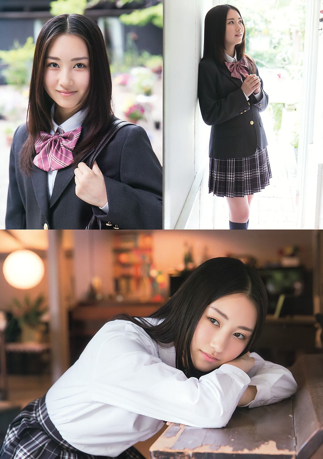 安枝瞳 小宮有紗 谷口愛理 京佳 田中日南乃 籠谷さくら [Young Animal] 2015年No.12 写真杂志